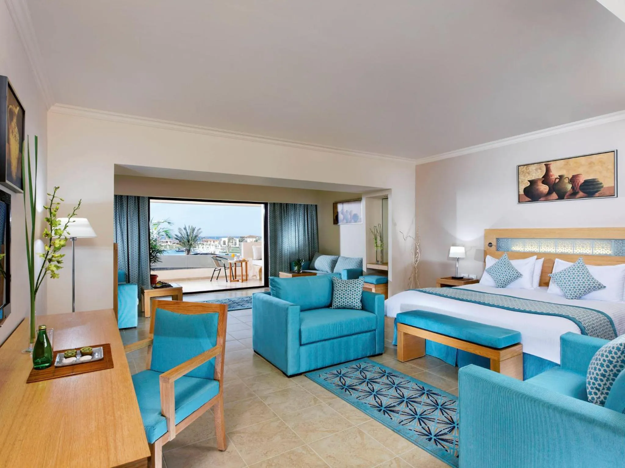 Photo of the whole room, Bed in Movenpick Waterpark Resort & Spa Soma Bay
