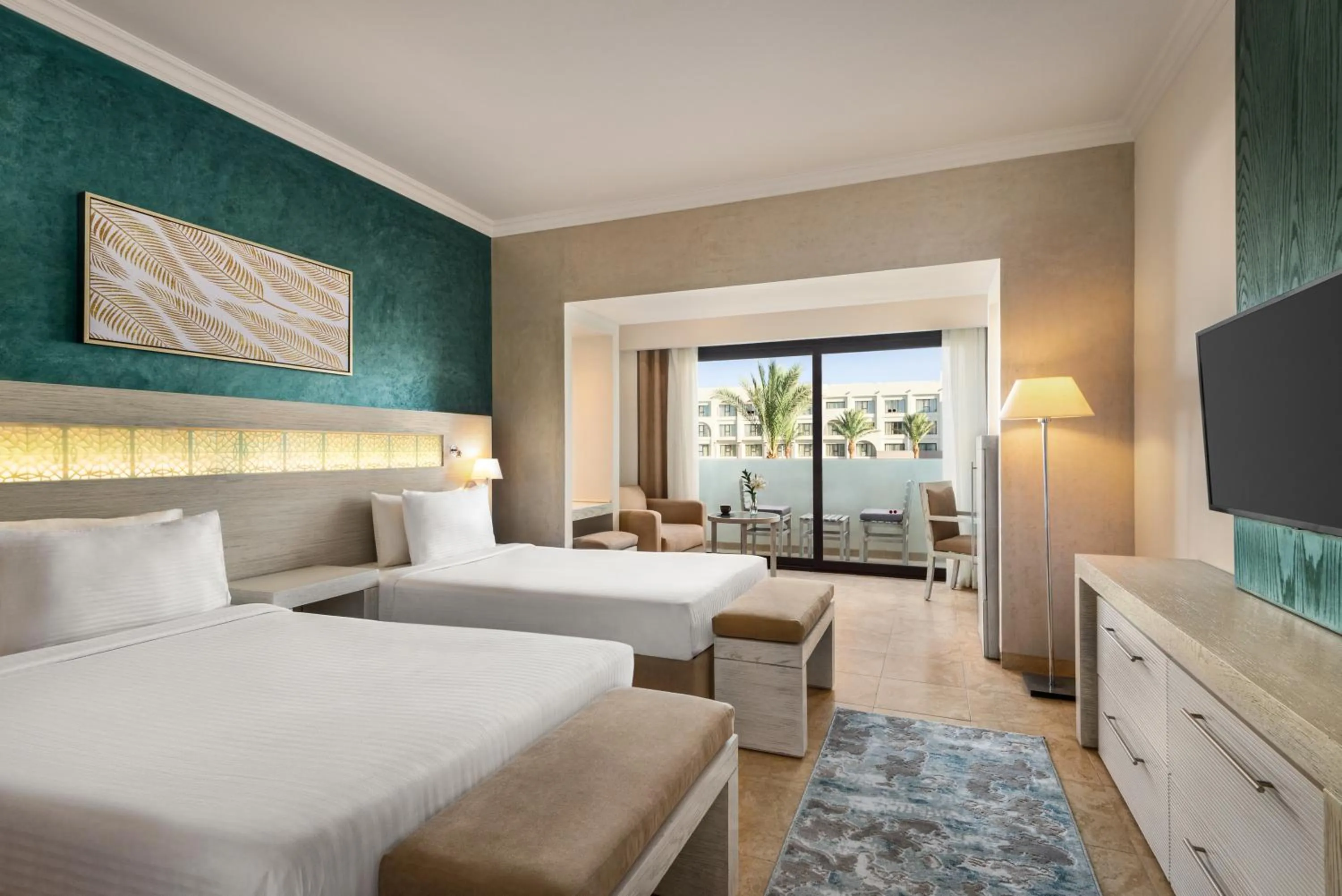 Bedroom, Bed in Movenpick Waterpark Resort & Spa Soma Bay