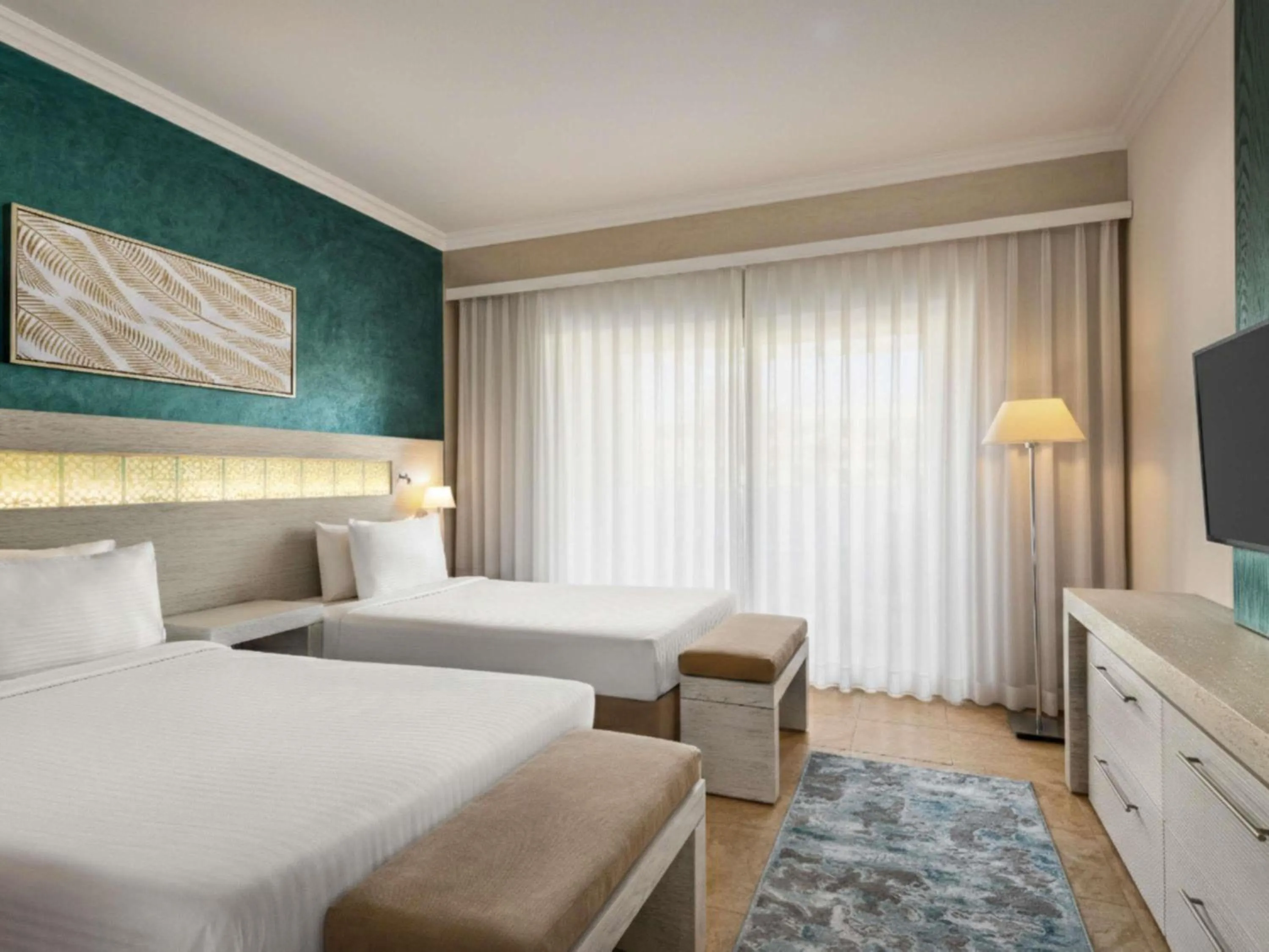 Bedroom, Bed in Movenpick Waterpark Resort & Spa Soma Bay