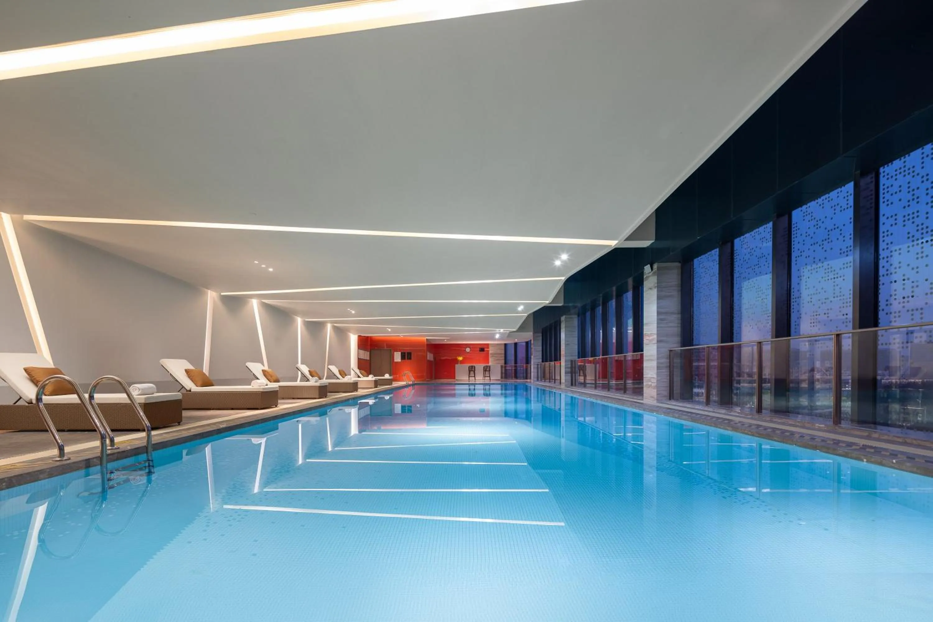 Swimming pool in voco Shanghai Hongqiao Hub by IHG - 20 Mins drive to Shanghai Hongqiao Int'l Airport And NECC