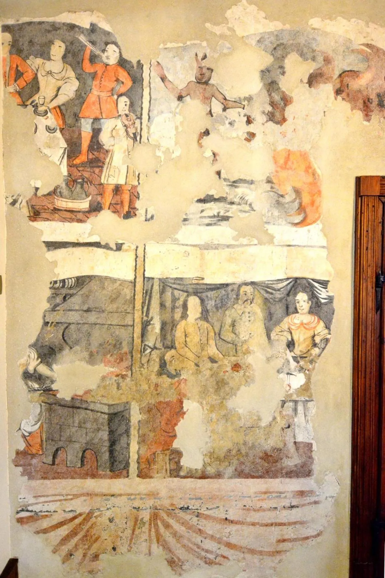 Decorative detail in Casa Georgius Krauss Sighisoara