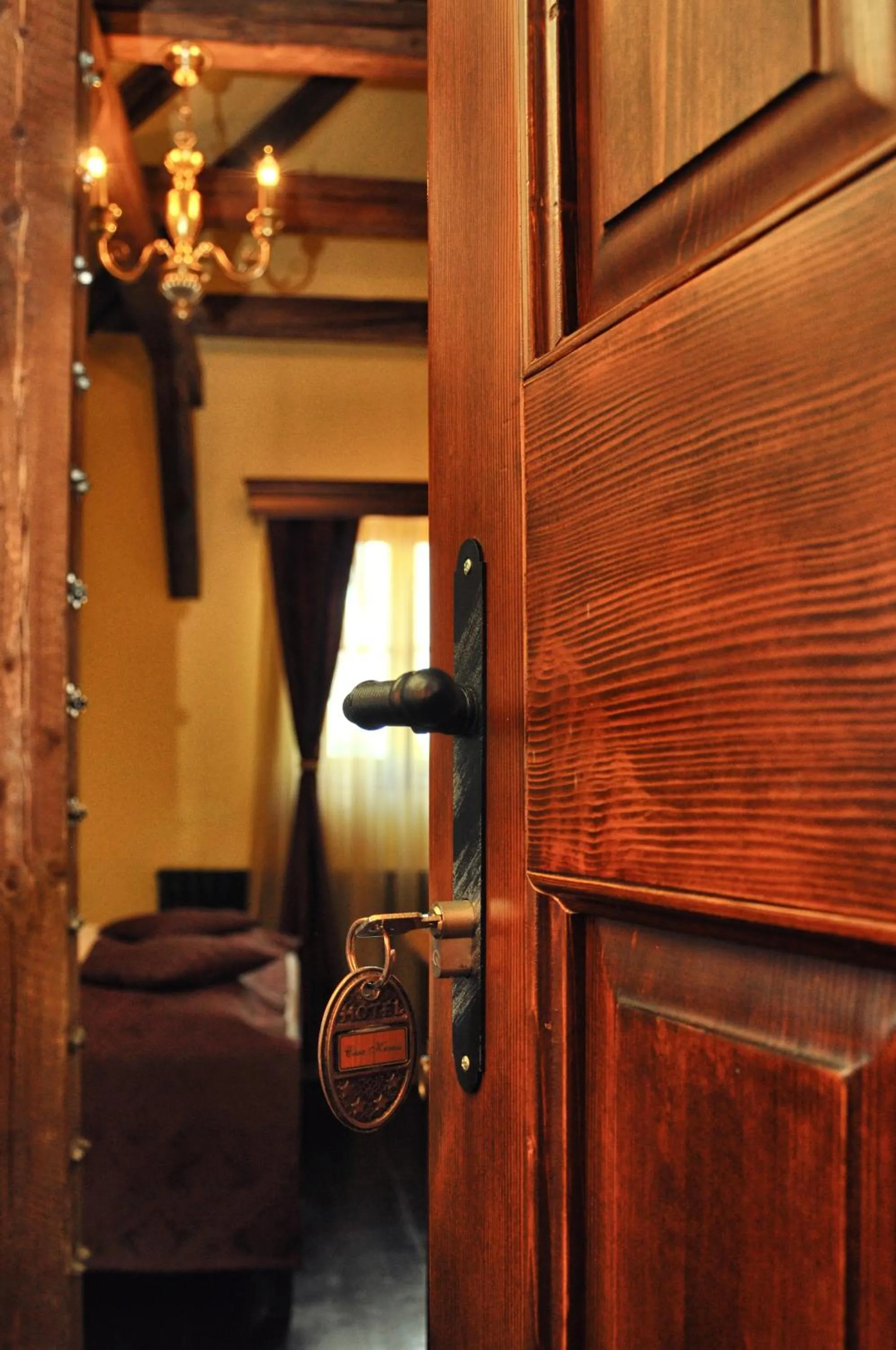 Photo of the whole room, Bed in Casa Georgius Krauss Sighisoara