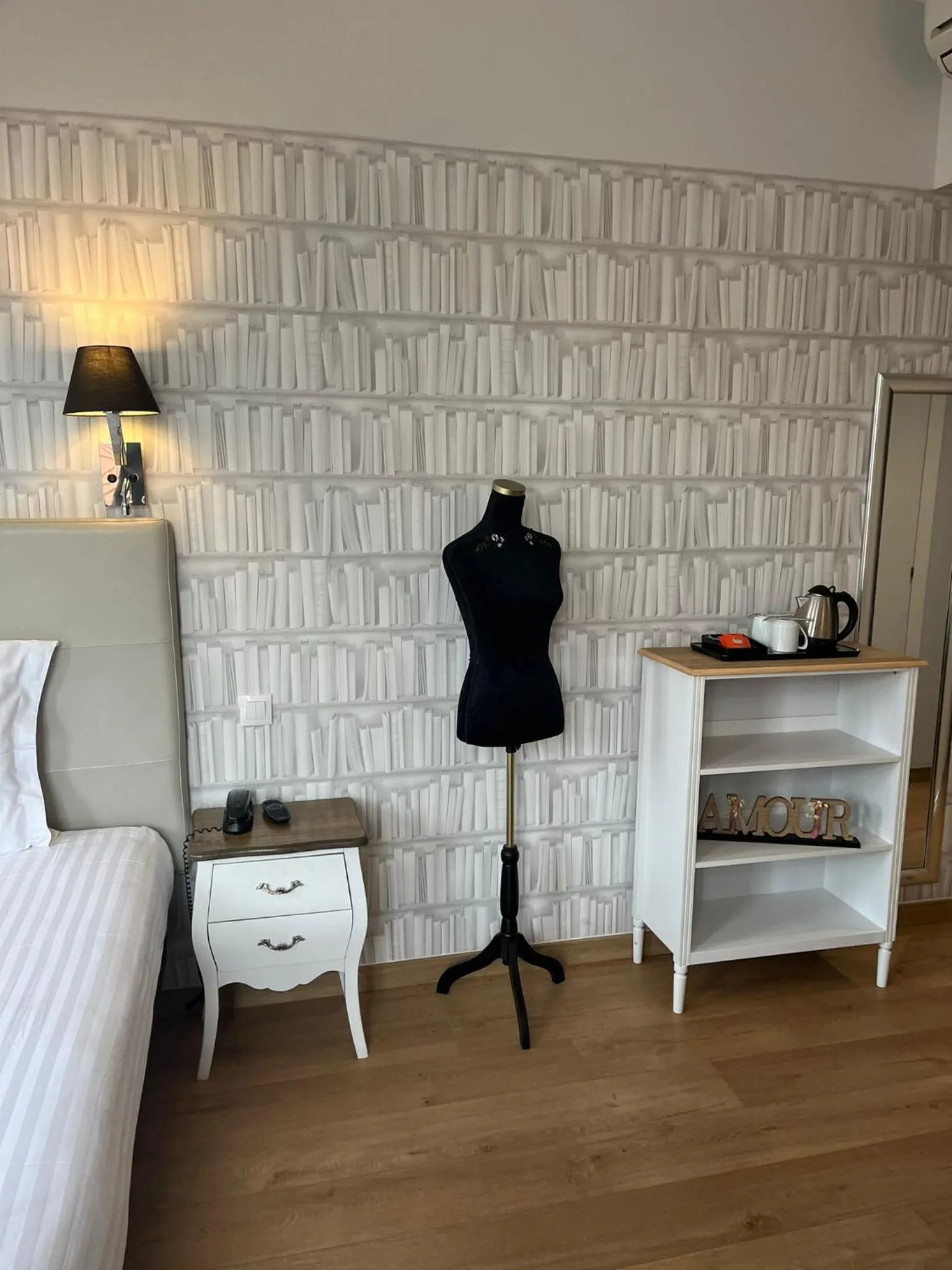 Decorative detail, Bed in Hotel La Villa Nice Victor Hugo