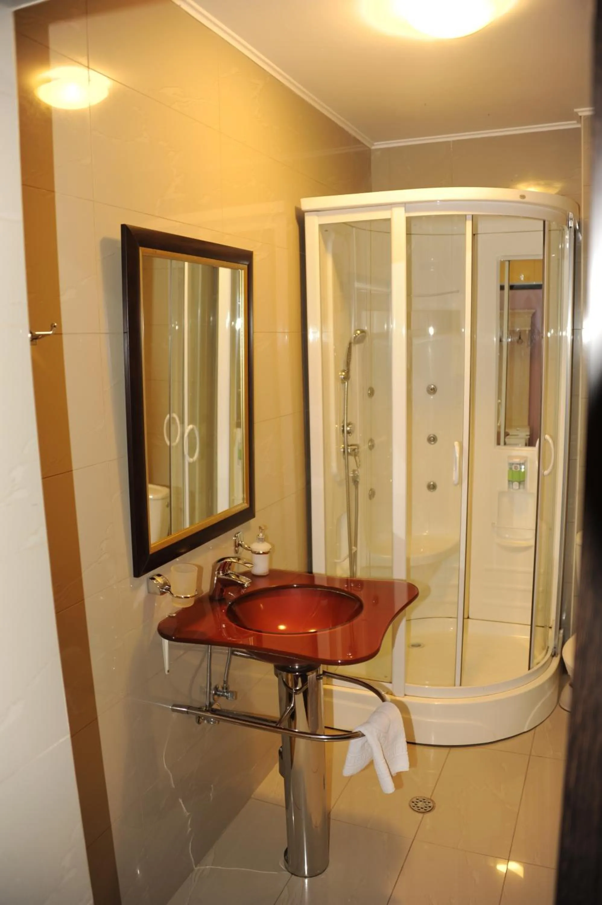 Bathroom in Pensiunea Velvet