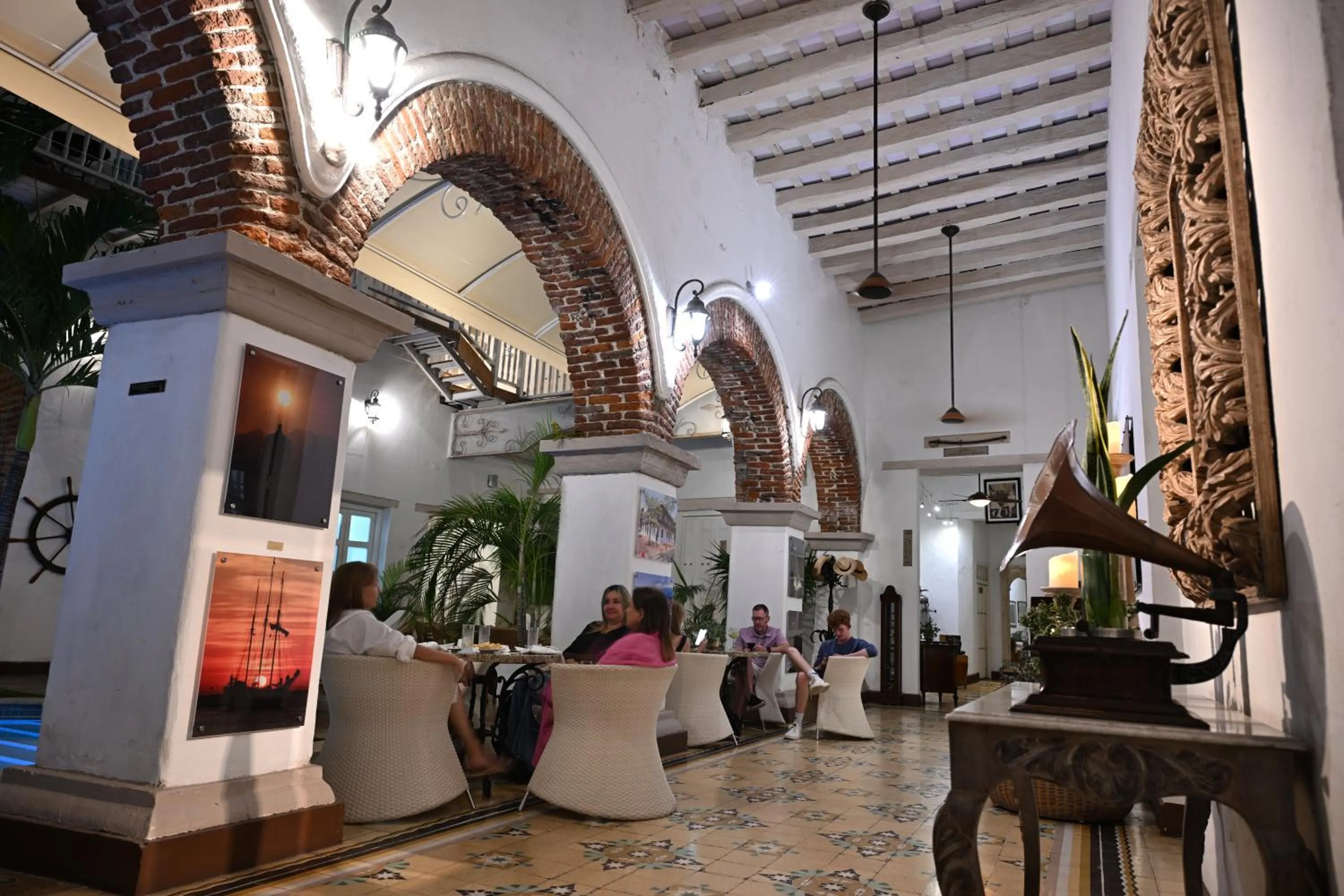 Patio in Hotel Boutique Don Pepe