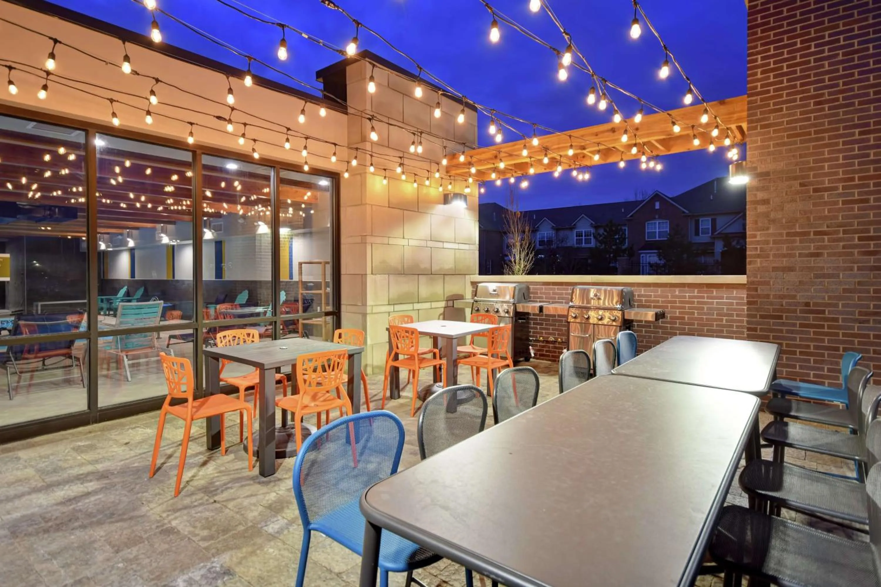 Patio in Home2 Suites By Hilton Taylor Detroit