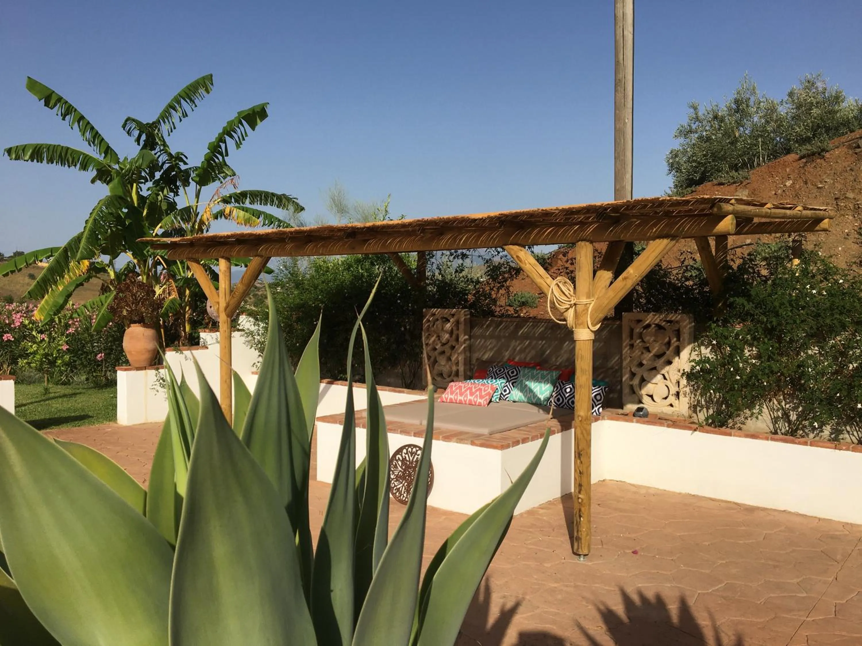 sunbed in Finca Las Hierbas B&B