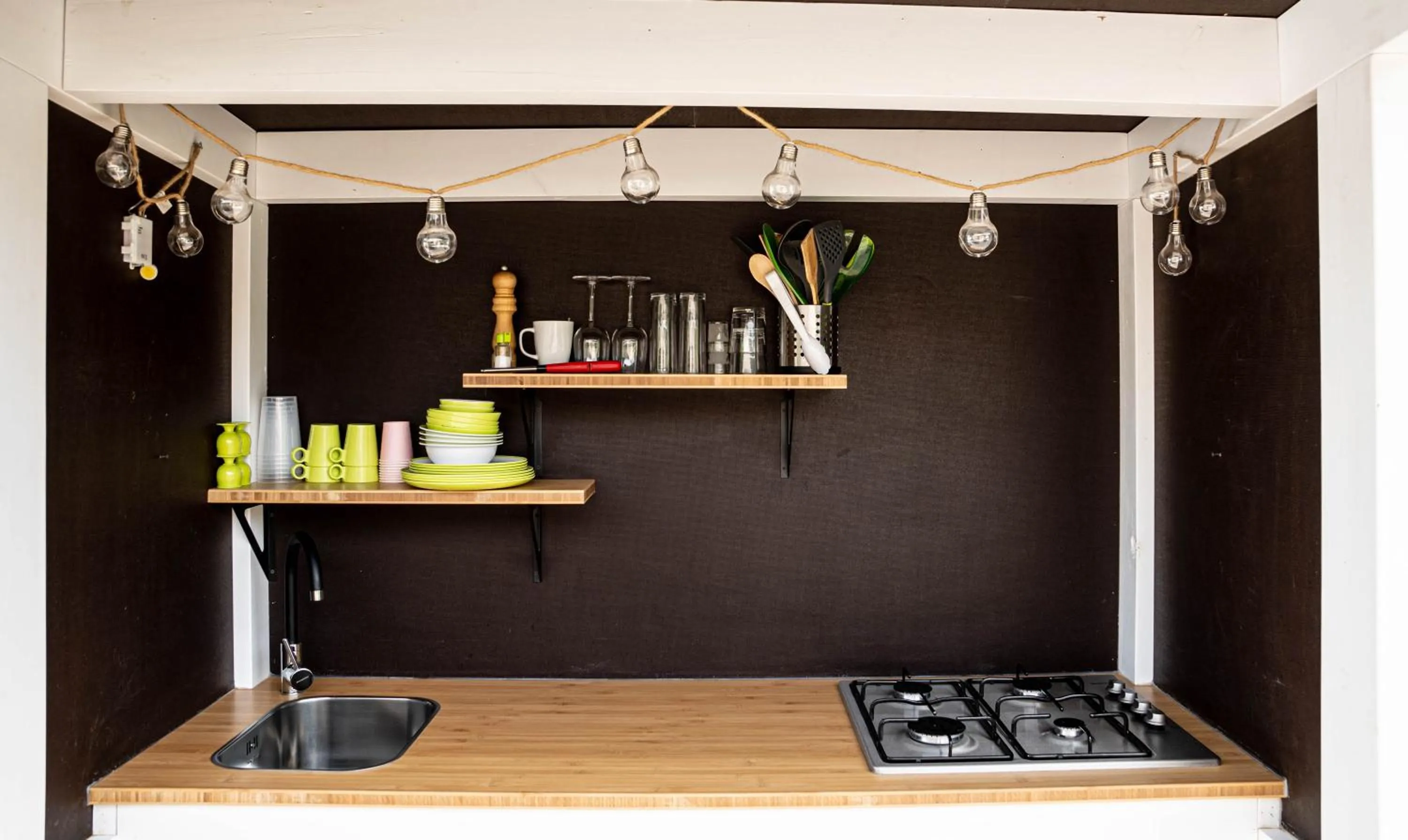 Kitchen or kitchenette in Finca Las Hierbas B&B