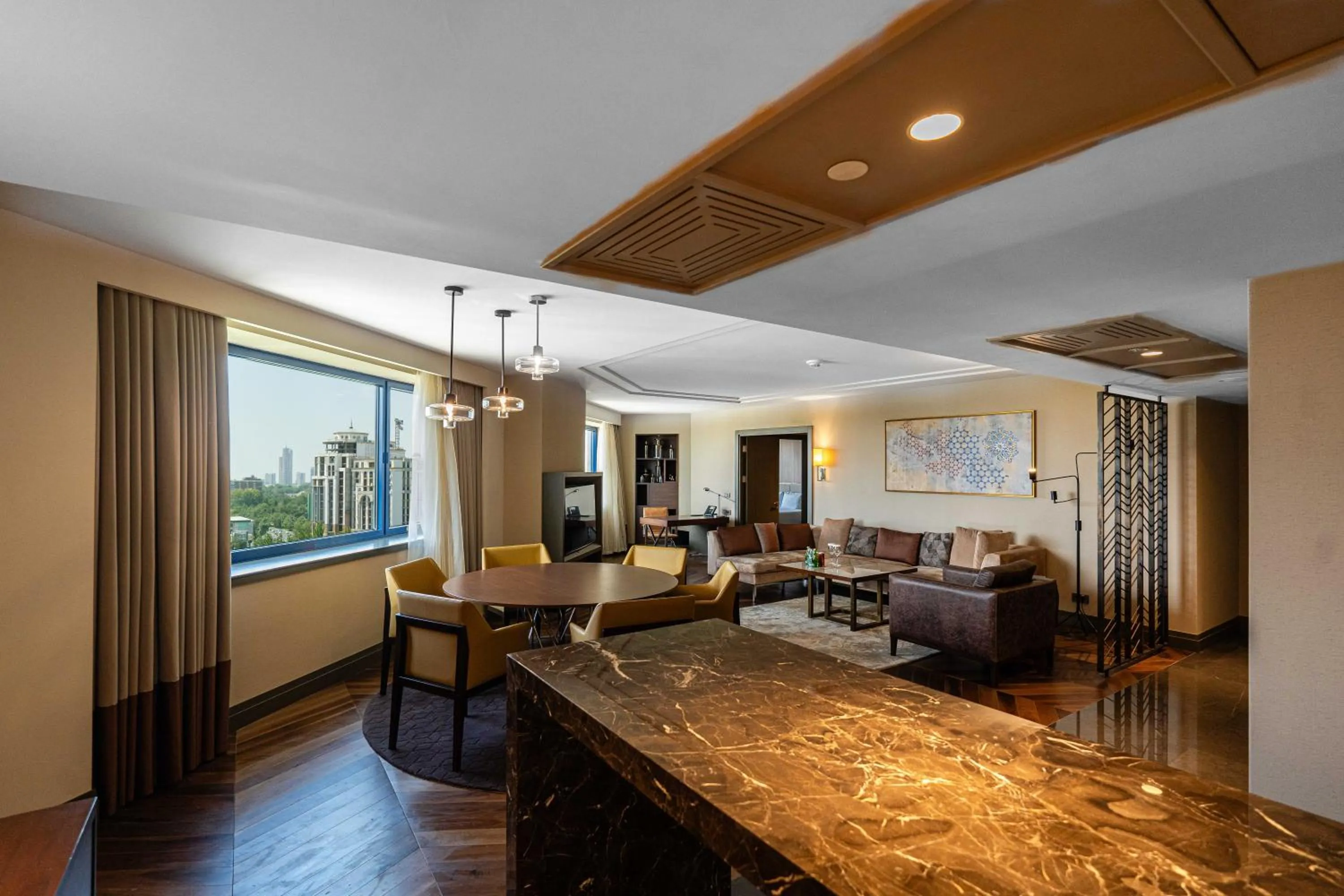 Living room in AZIMUT Grand Hotel Tashkent