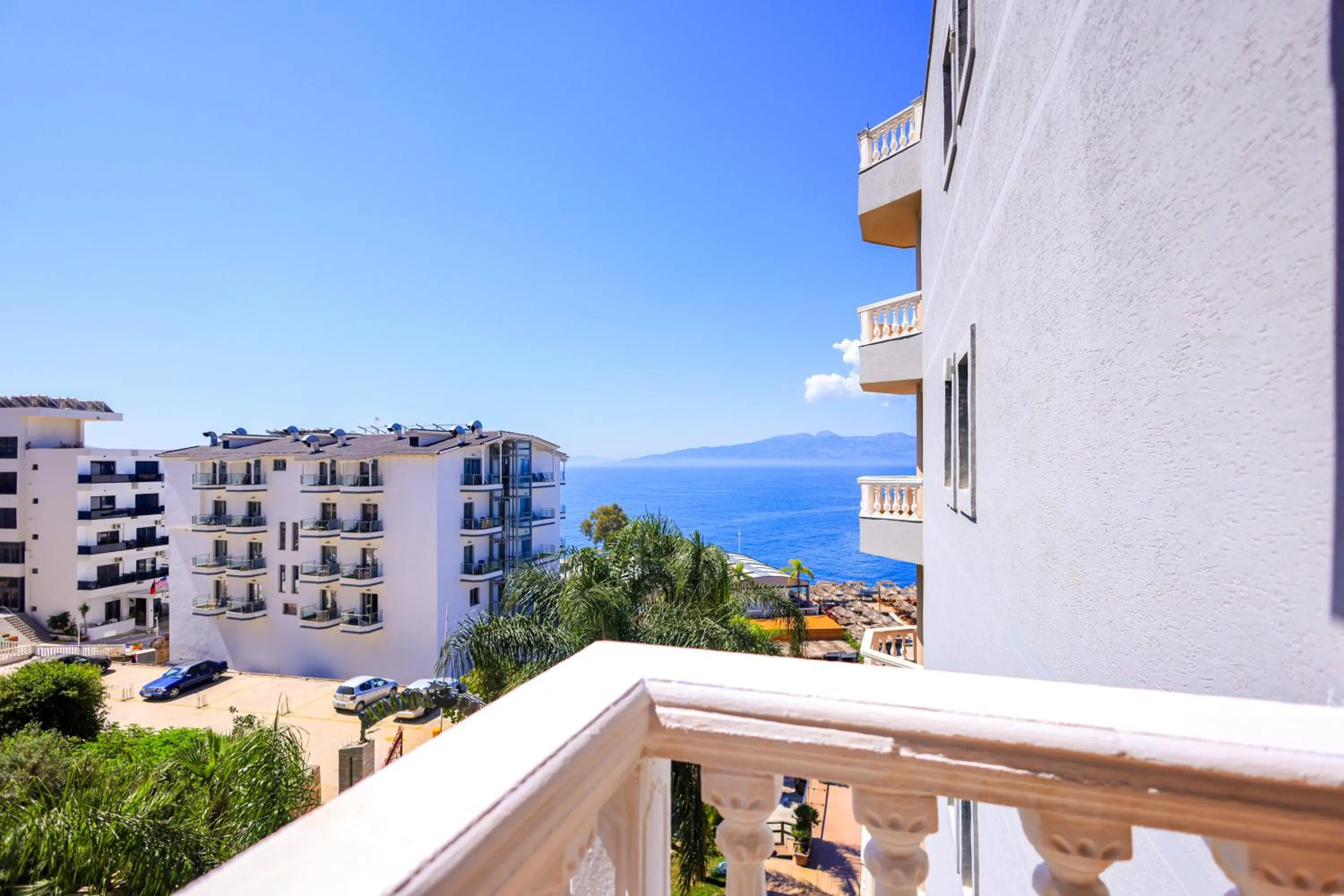 Balcony/Terrace in Hotel Apollon Sarande