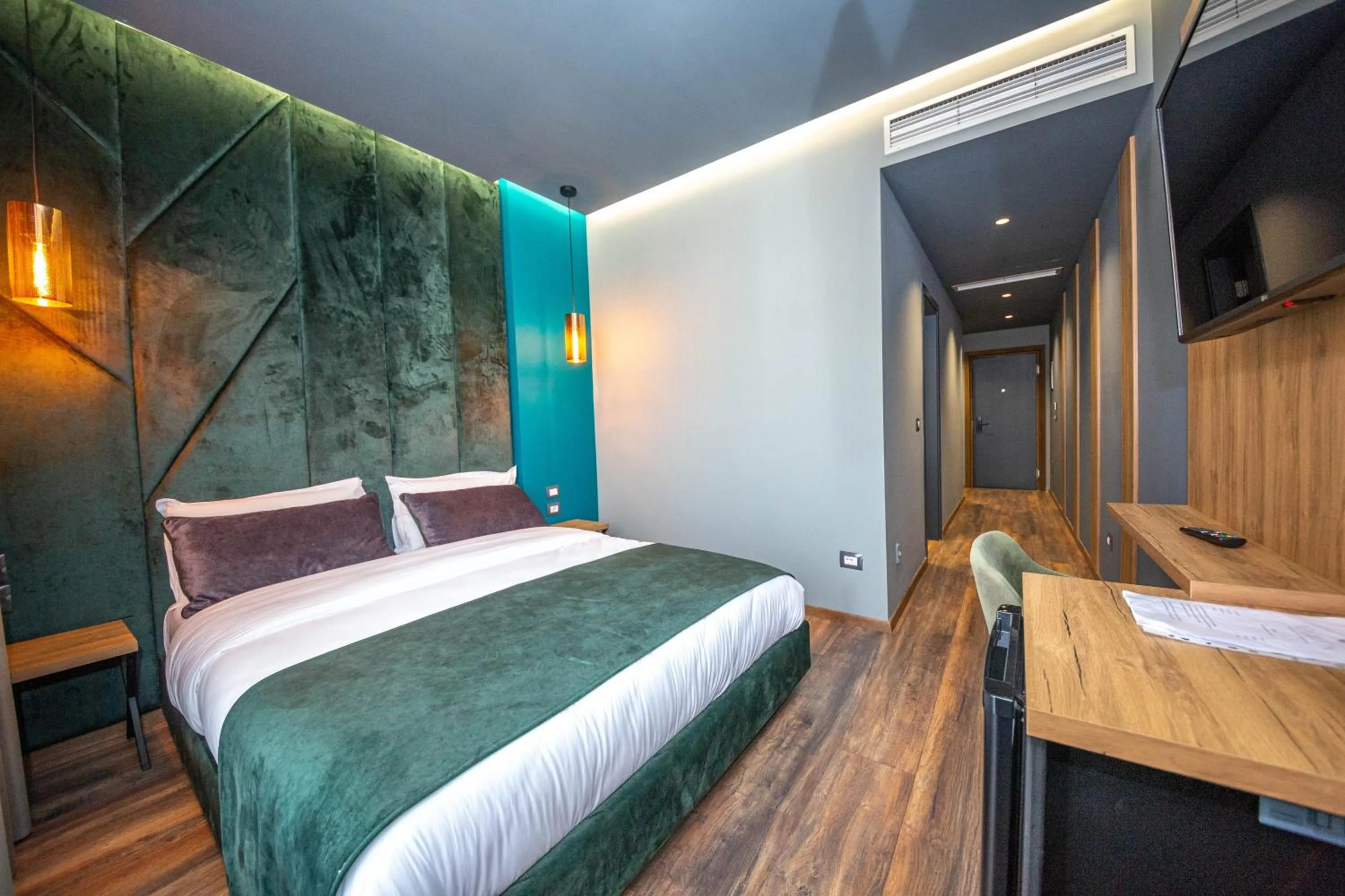 Bedroom, Bed in Hotel Apollon Sarande