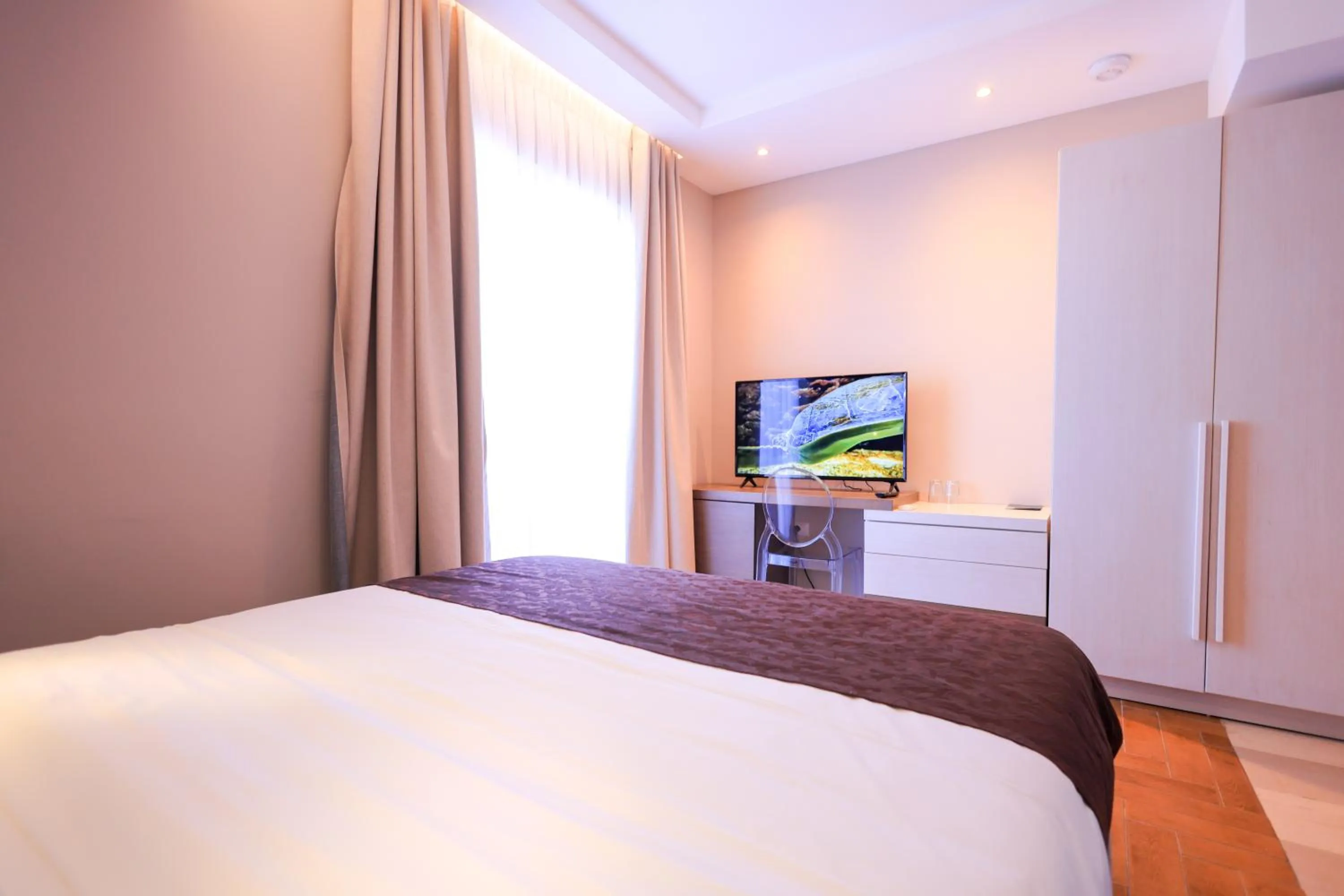 Bedroom, Bed in Hotel Apollon Sarande