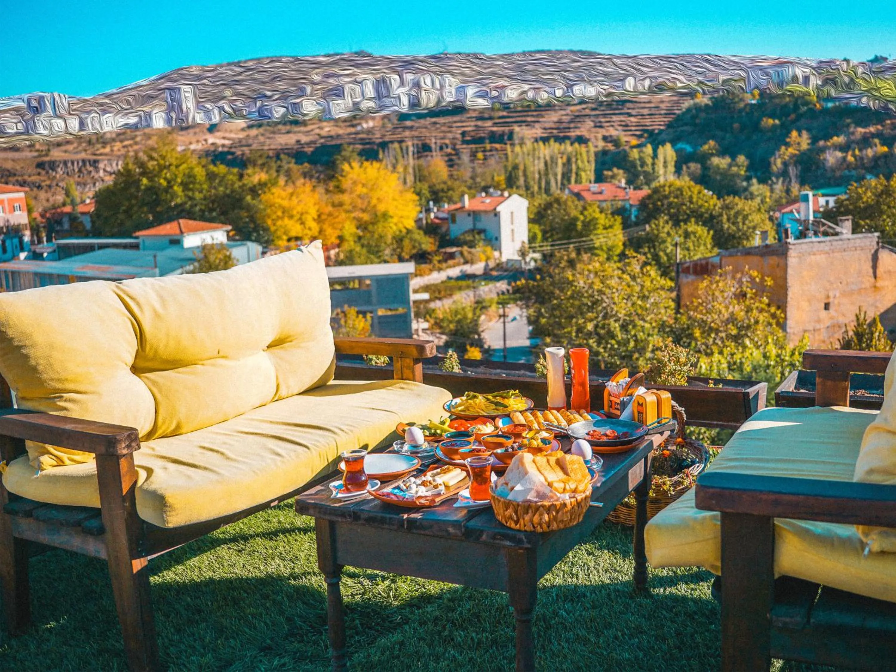 Seating area in Mahperi Cappadocia Cave