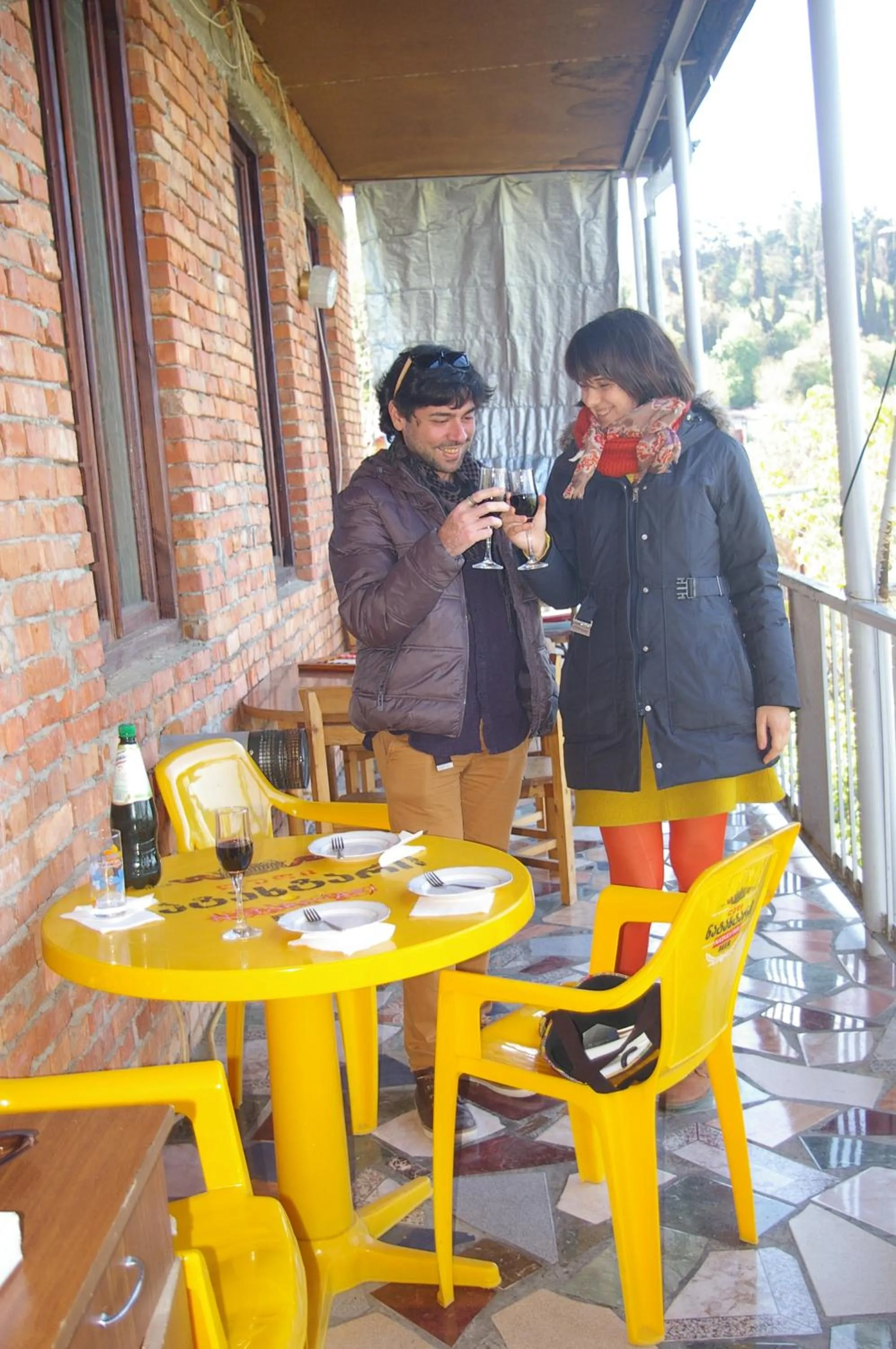 group of guests in Maya Guest House