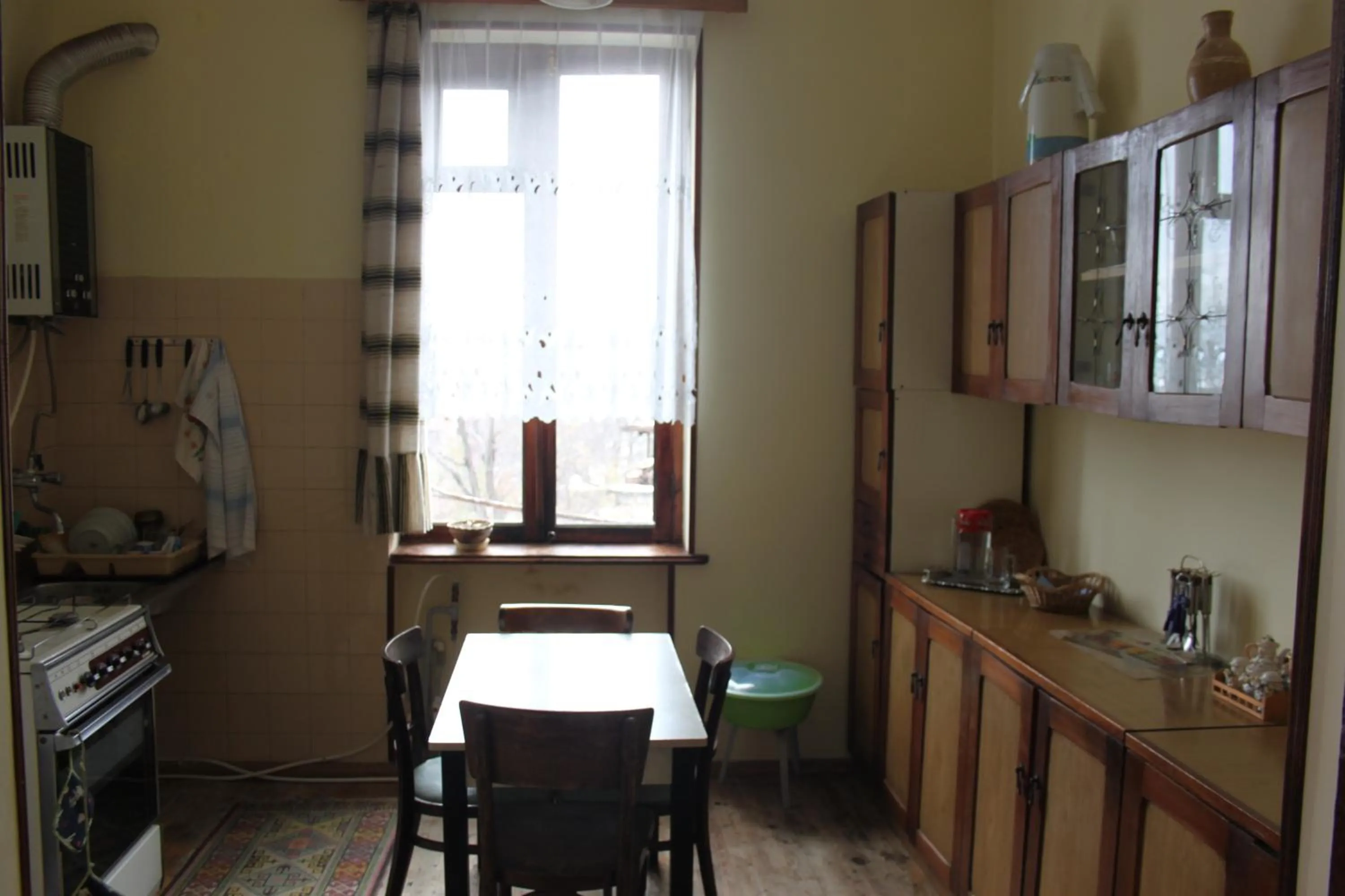 Kitchen or kitchenette in Maya Guest House