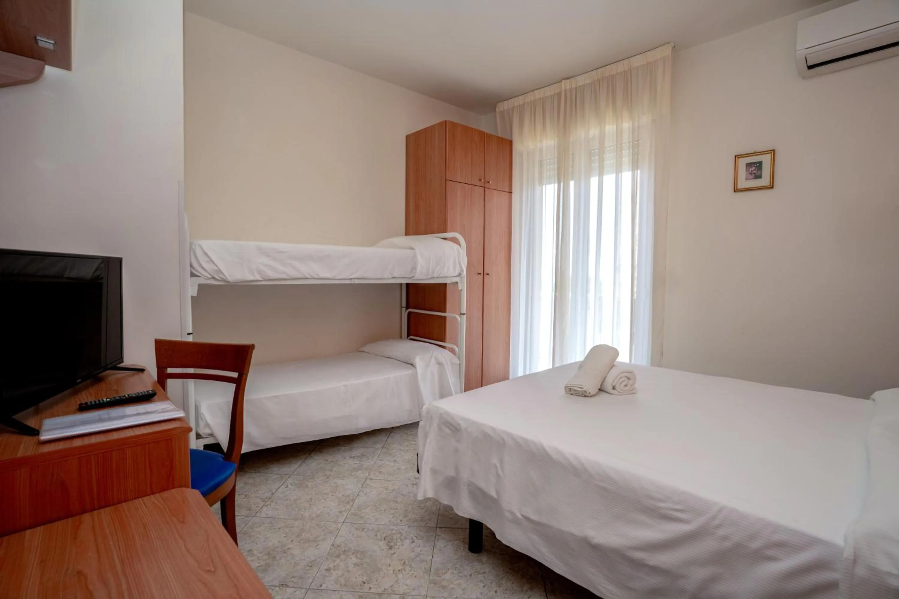 Bed in Hotel Cristall