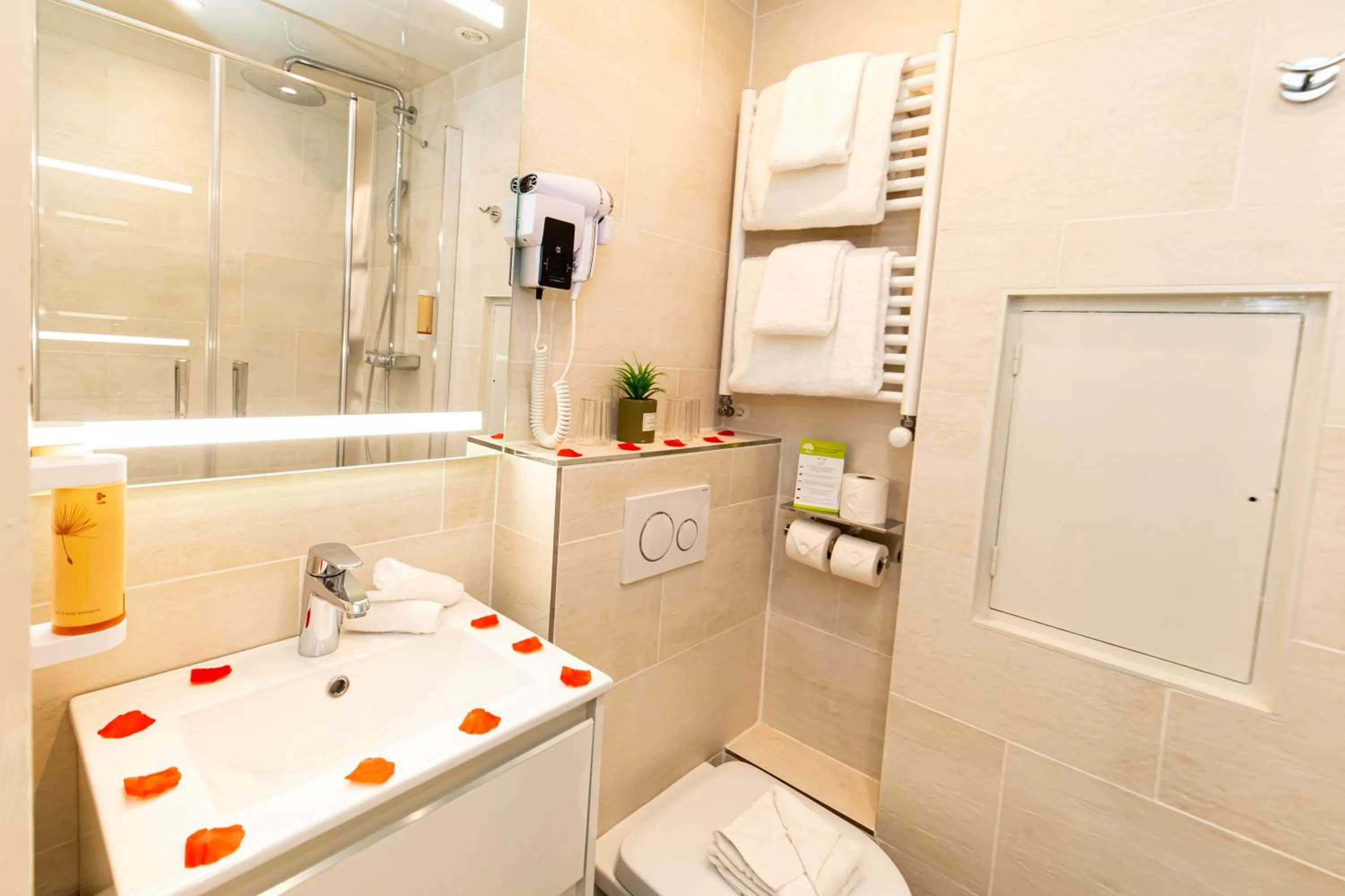 Shower in HOTEL DE PARIS MONTPARNASSE