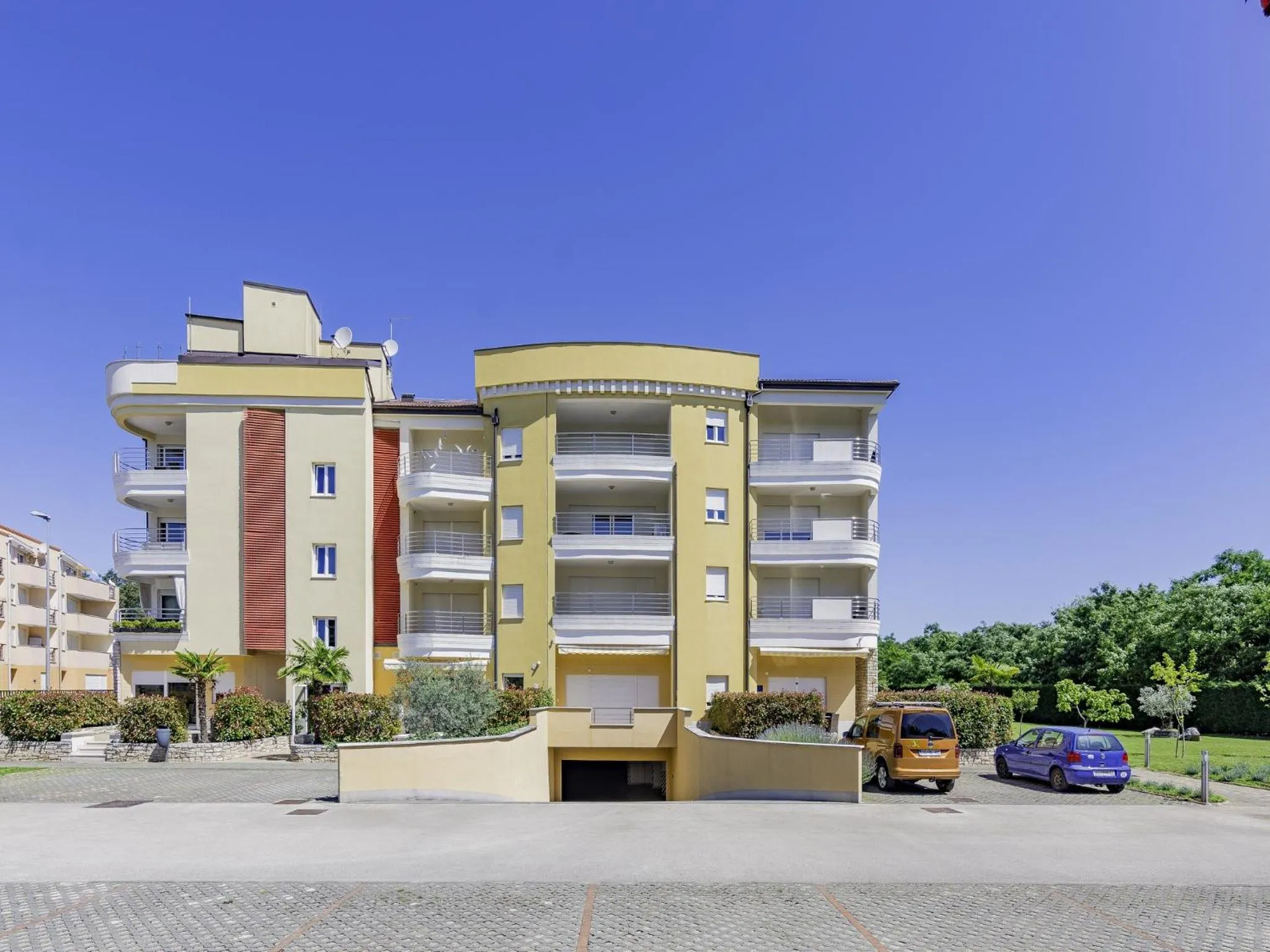 Facade/entrance in Adria Apartments