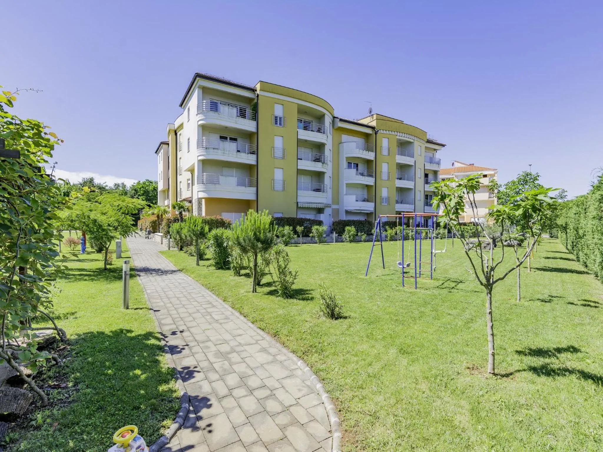 Garden view in Adria Apartments