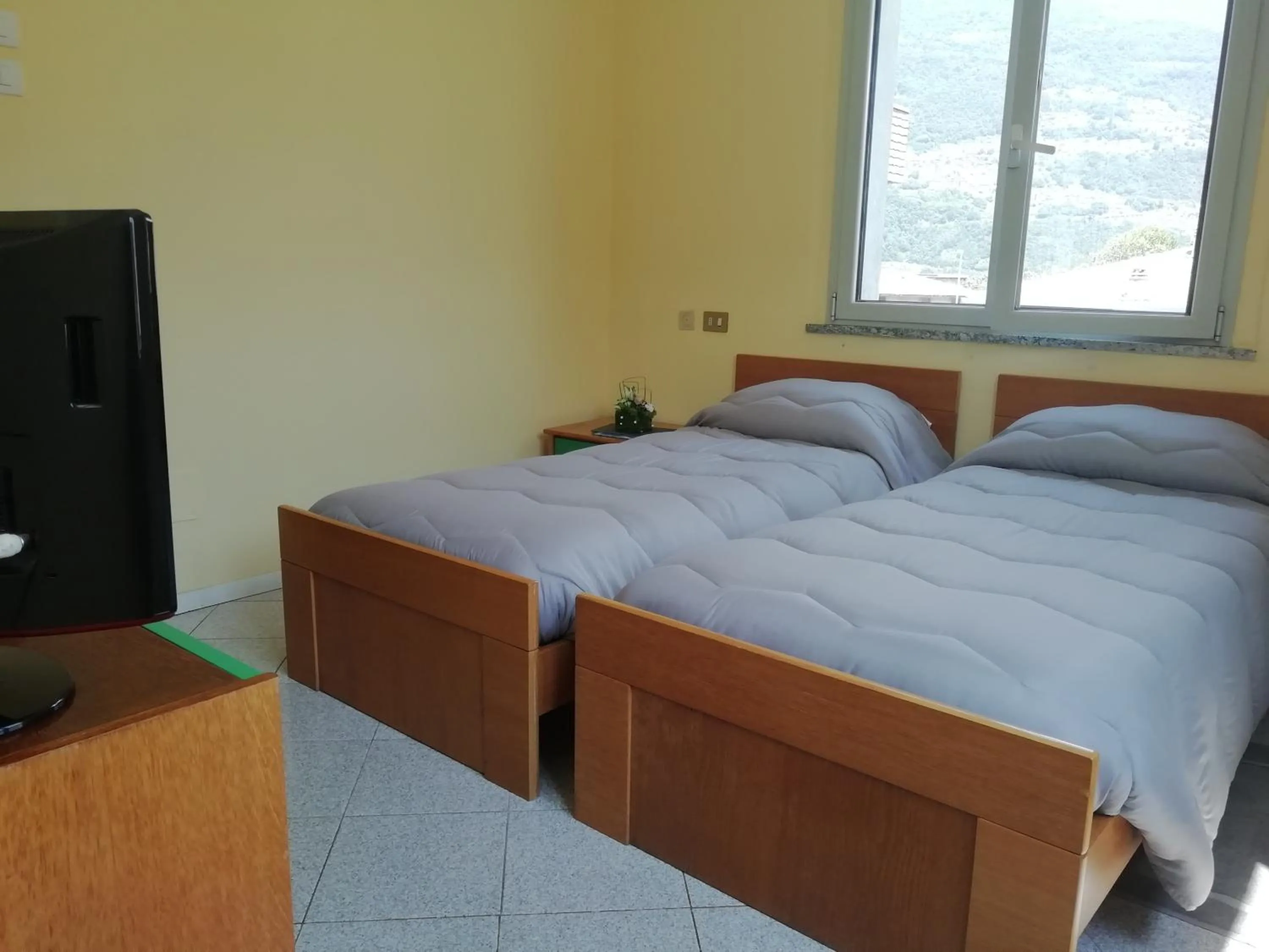 Photo of the whole room, Bed in Hotel Rezia Valtellina