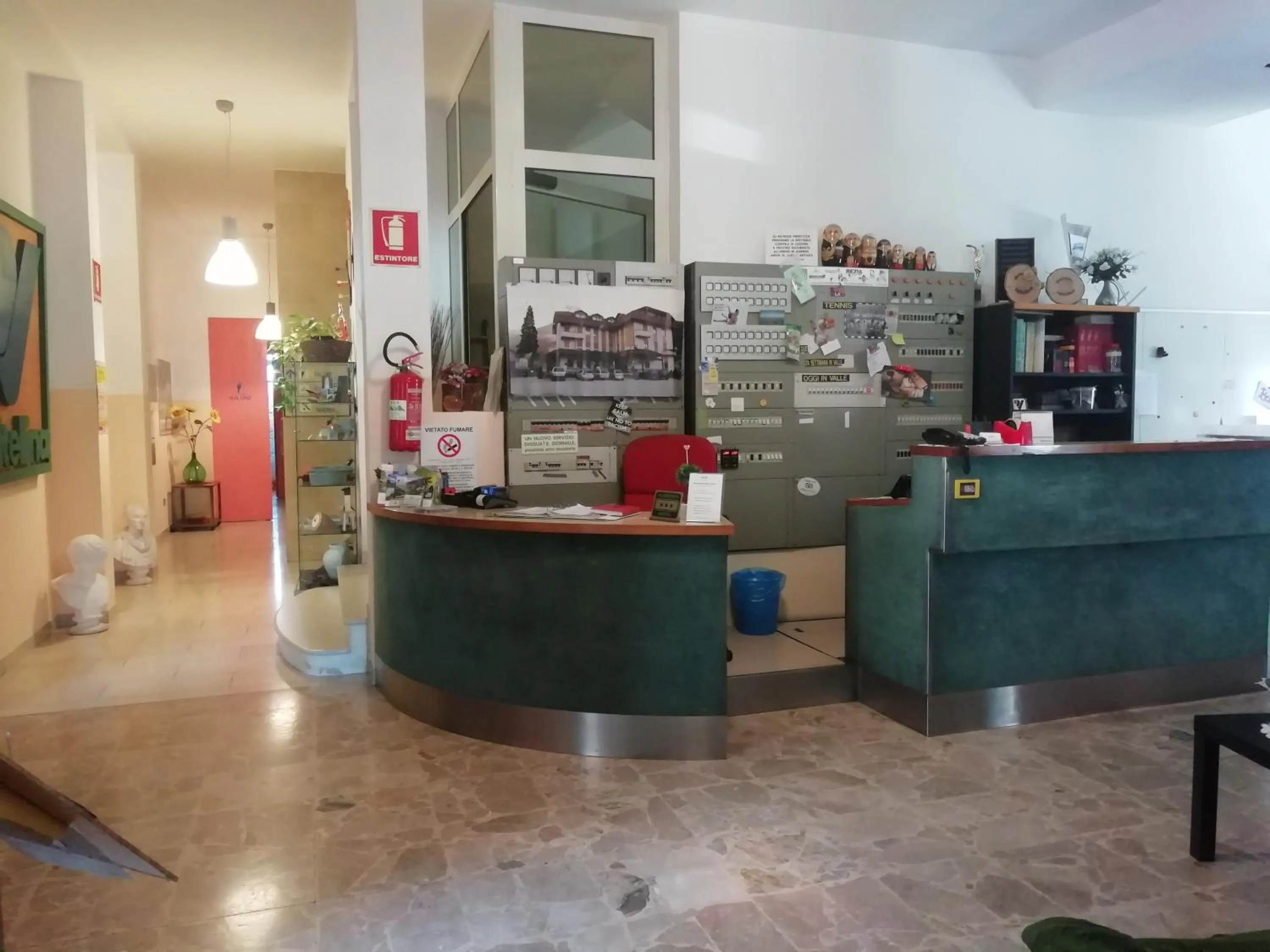 Lobby or reception in Hotel Rezia Valtellina