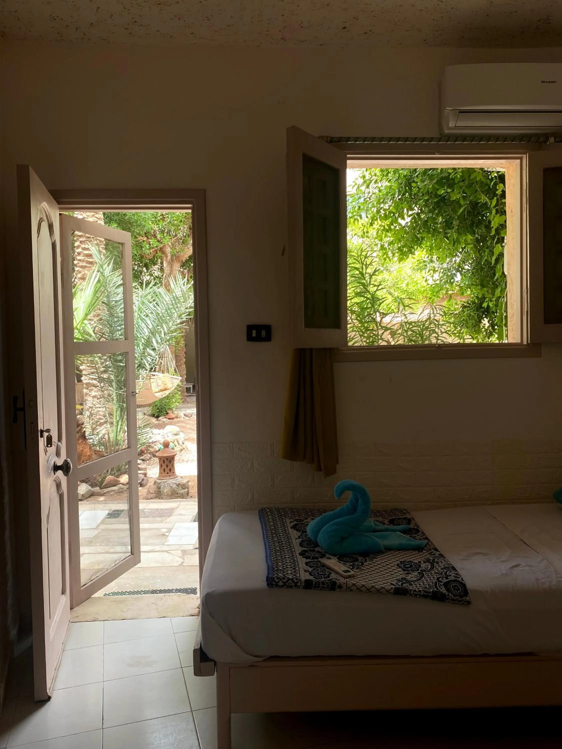 Bed in Sunrise Dahab lodge