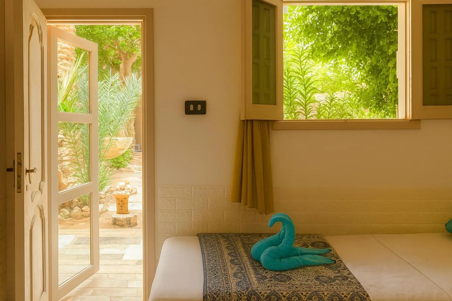 Bed in Sunrise Dahab lodge