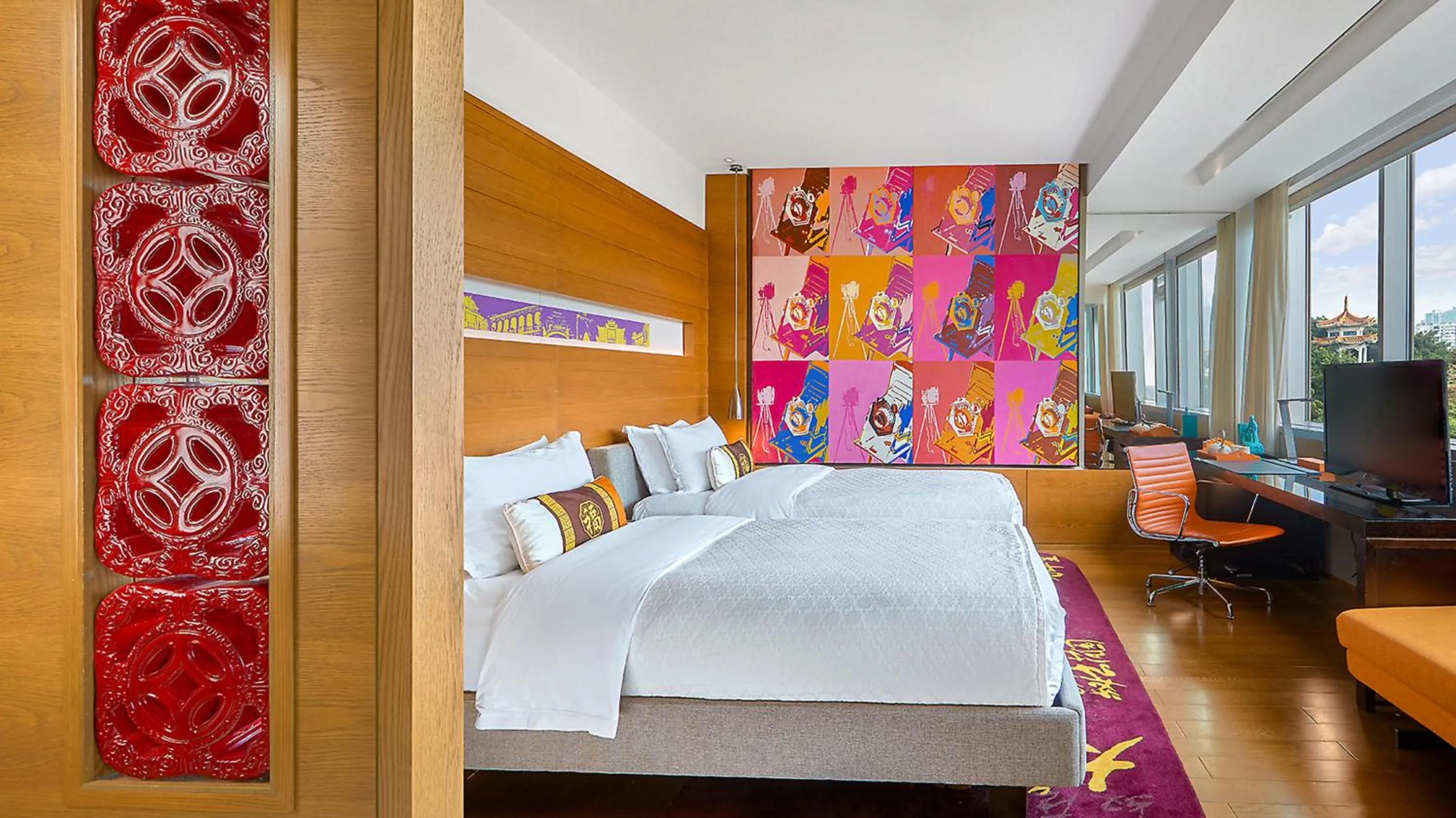Photo of the whole room, Bed in Hotel Indigo Xiamen Harbour by IHG