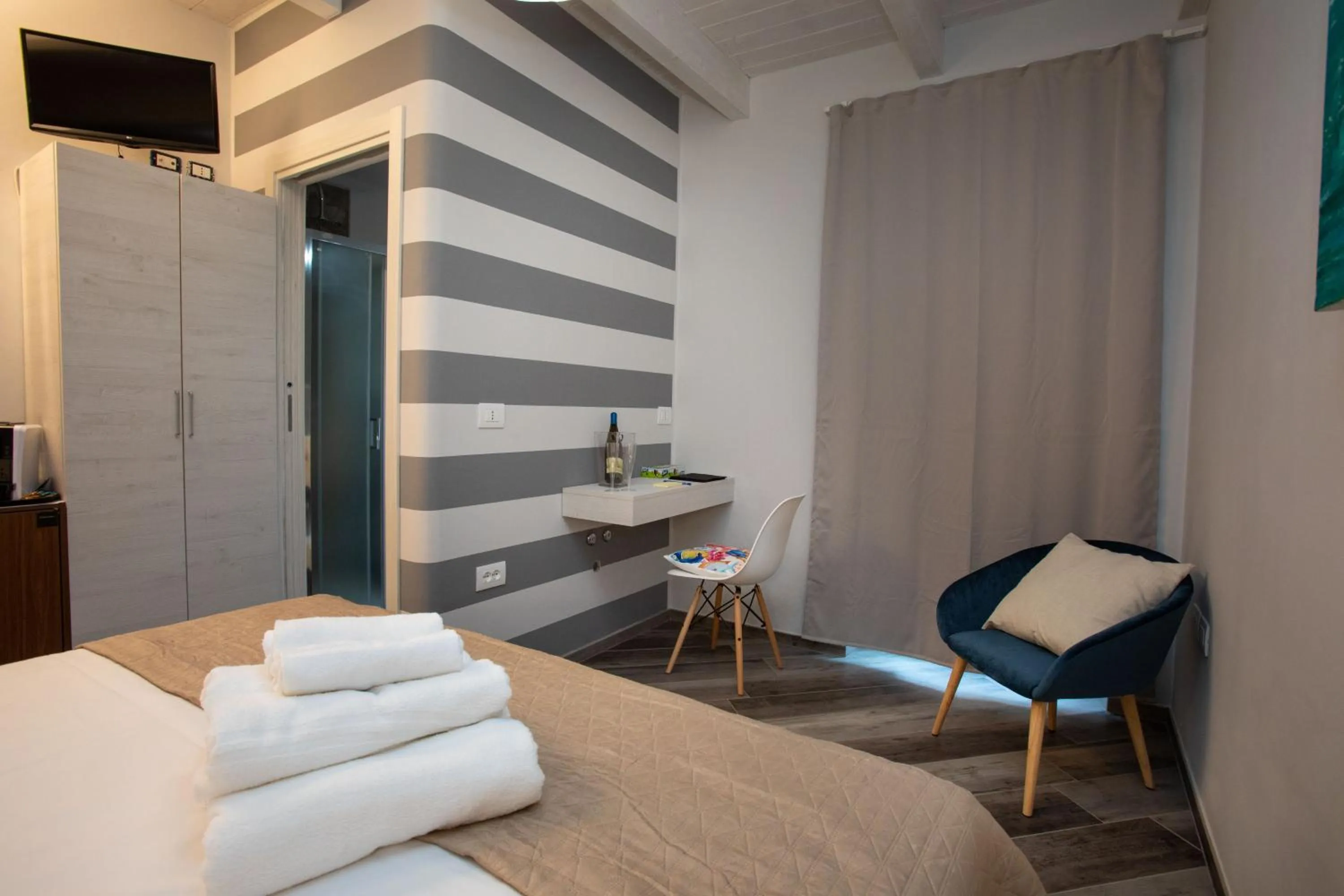 Living room, Bed in AL 54 Accommodation