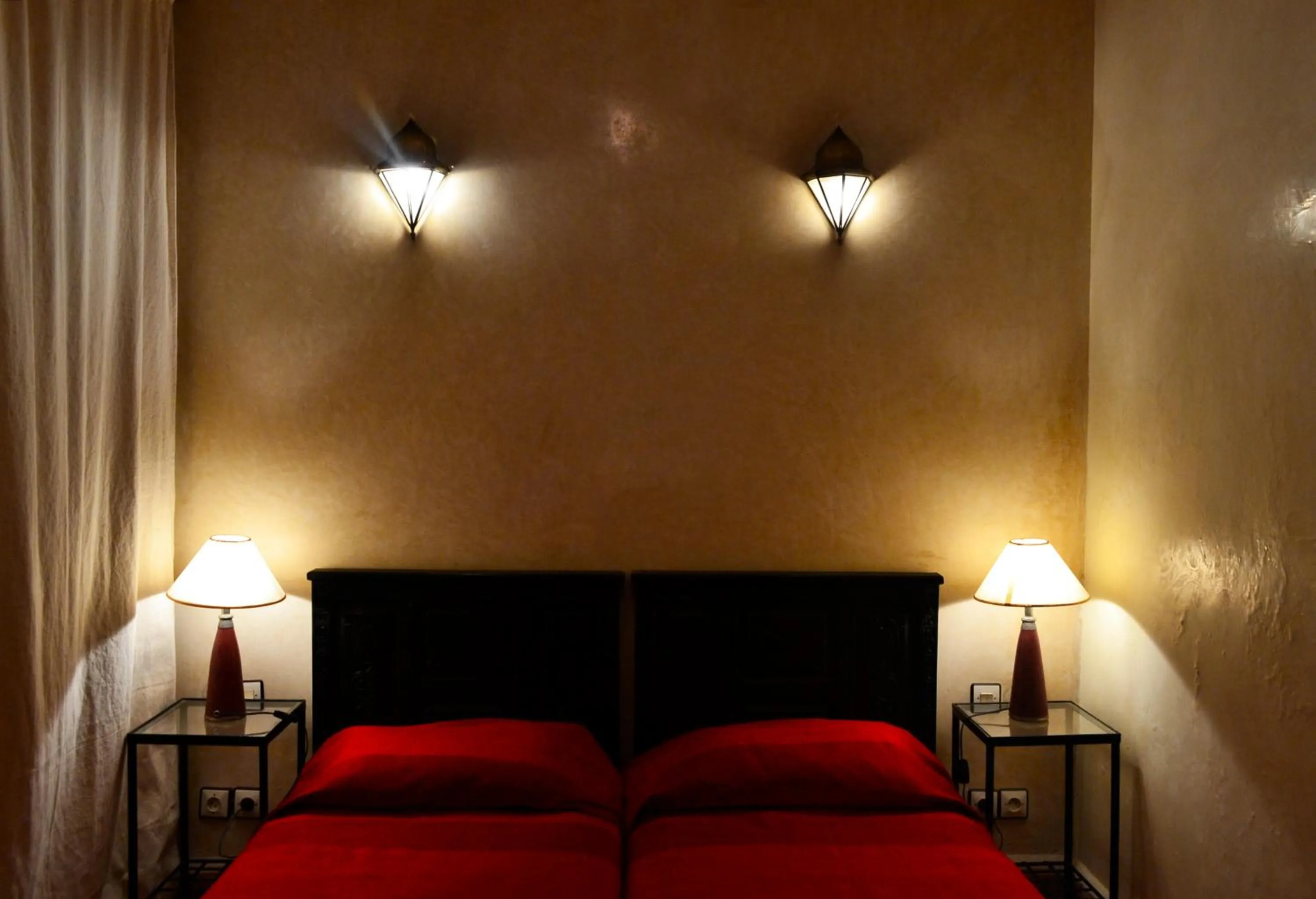 Decorative detail, Bed in Riad Charik