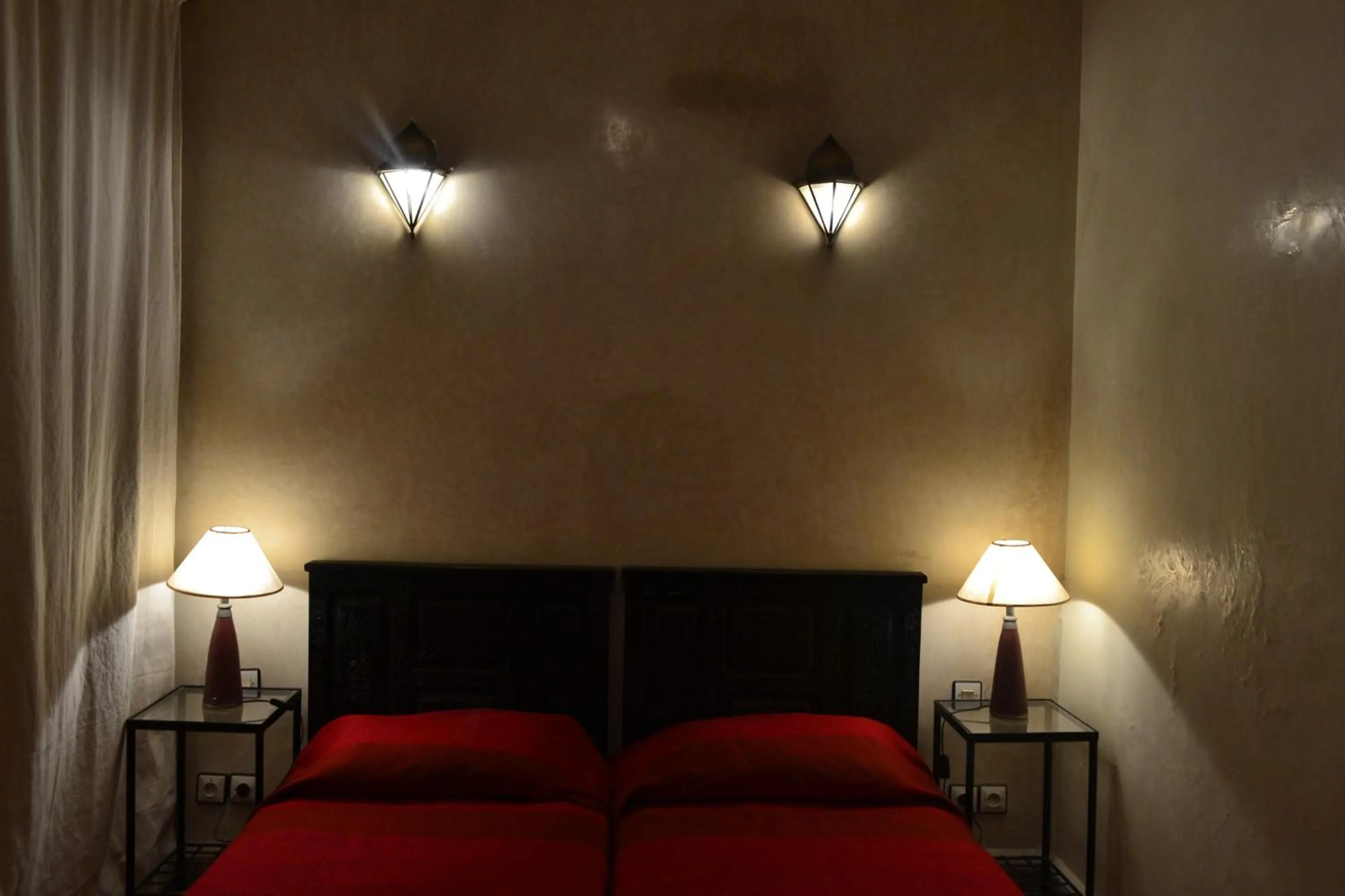 Decorative detail, Bed in Riad Charik