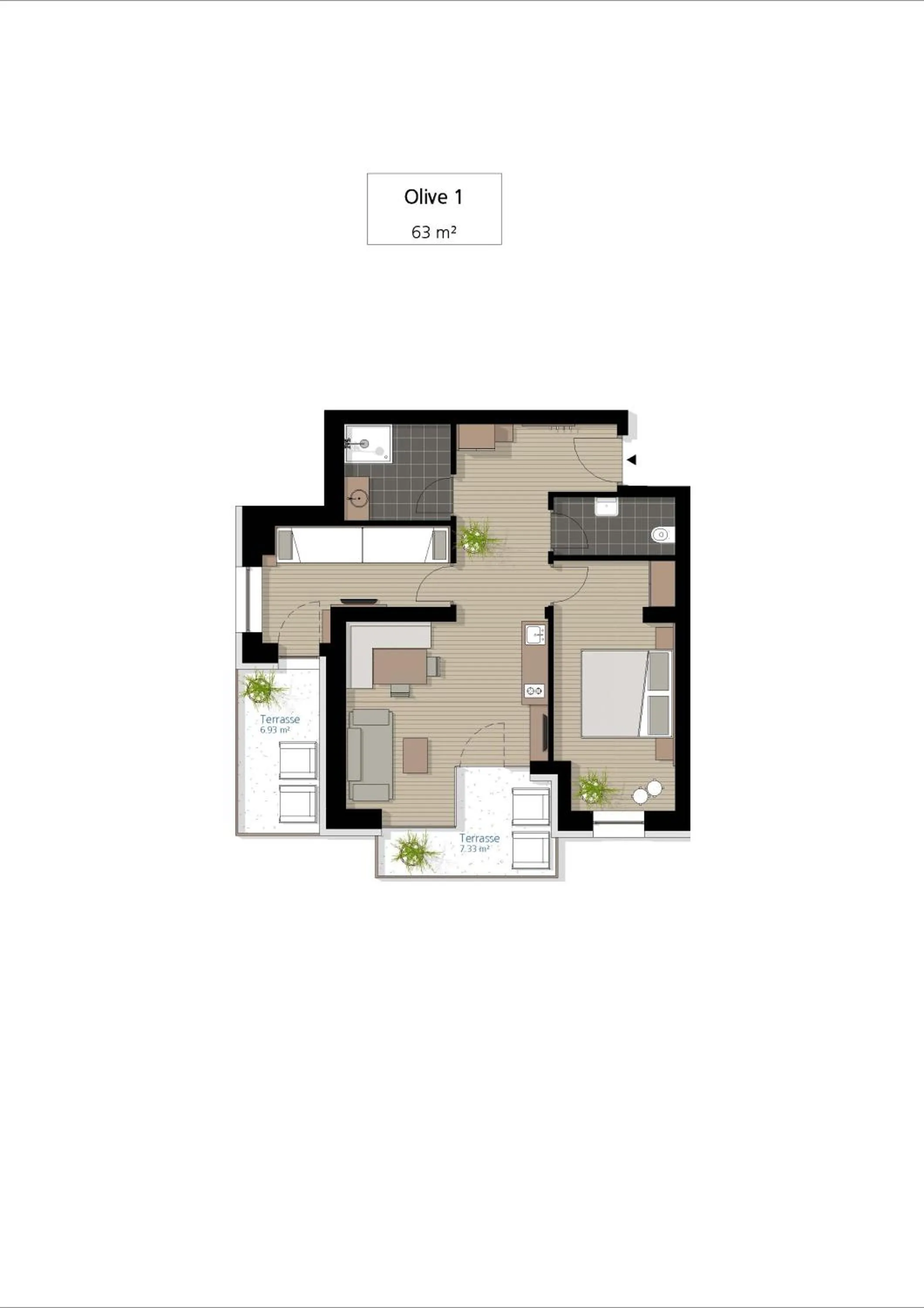 Floor plan in Apartm. & BB Ferienidylle Gstrein