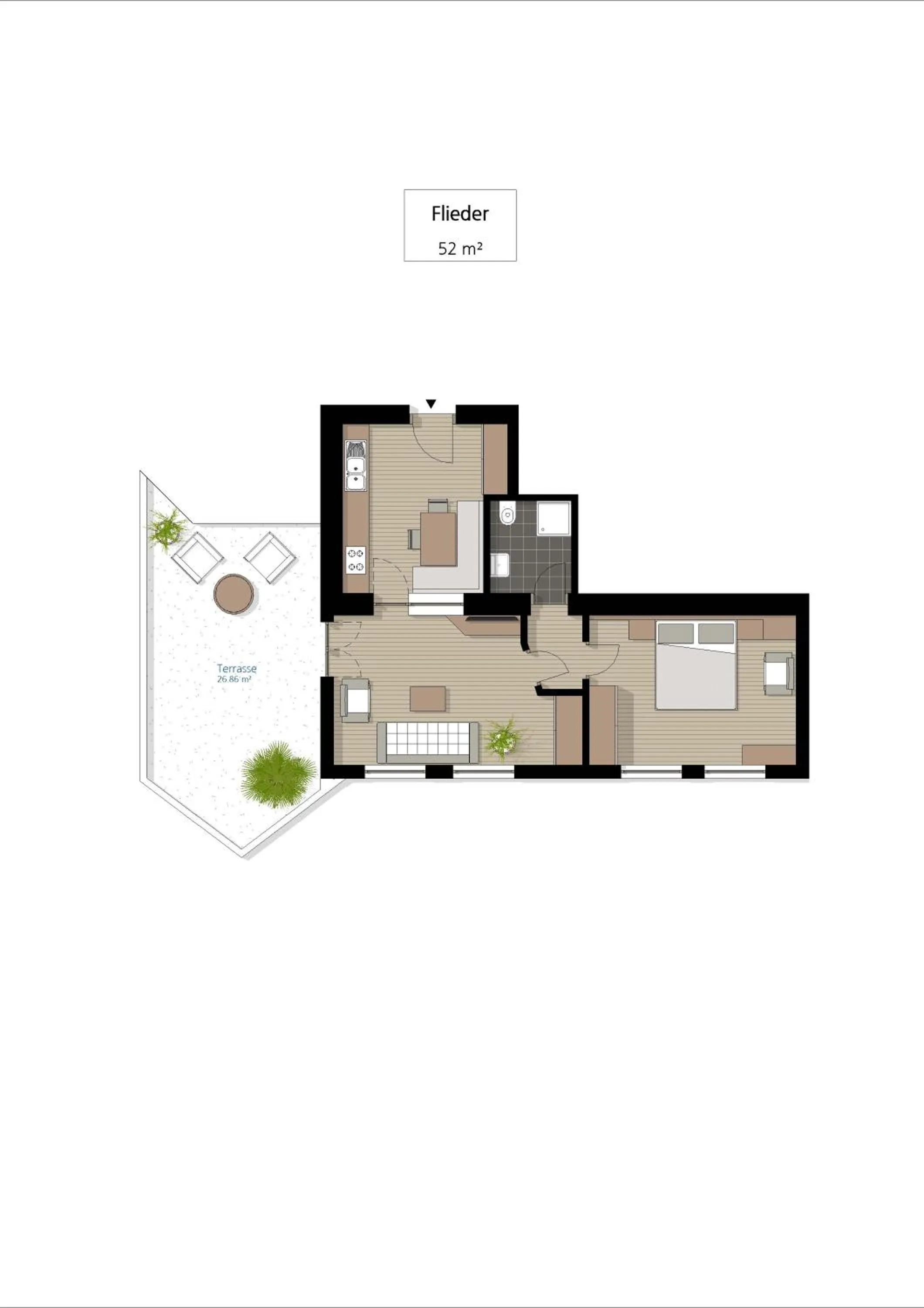 Floor plan in Apartm. & BB Ferienidylle Gstrein