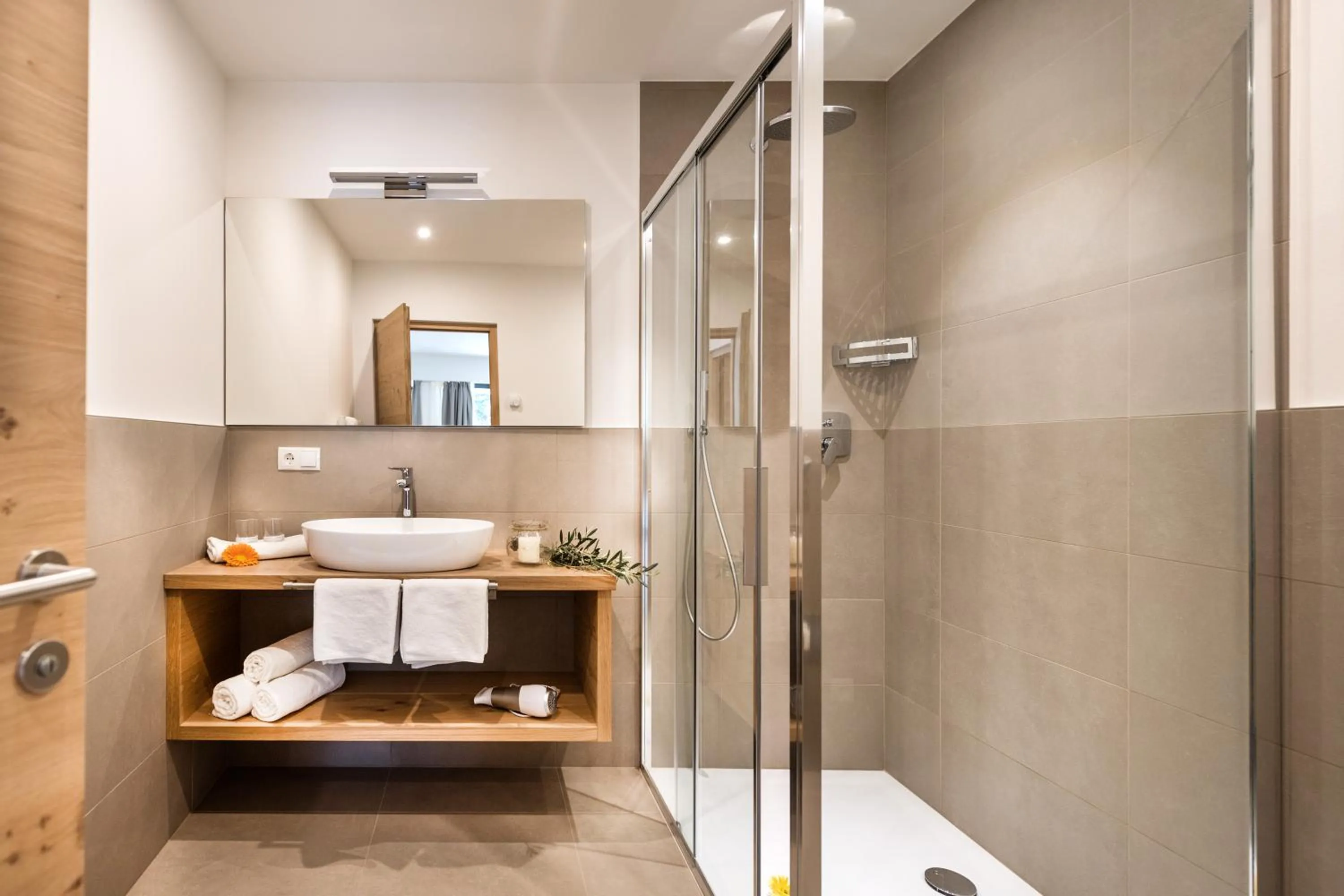 Shower in Apartm. & BB Ferienidylle Gstrein