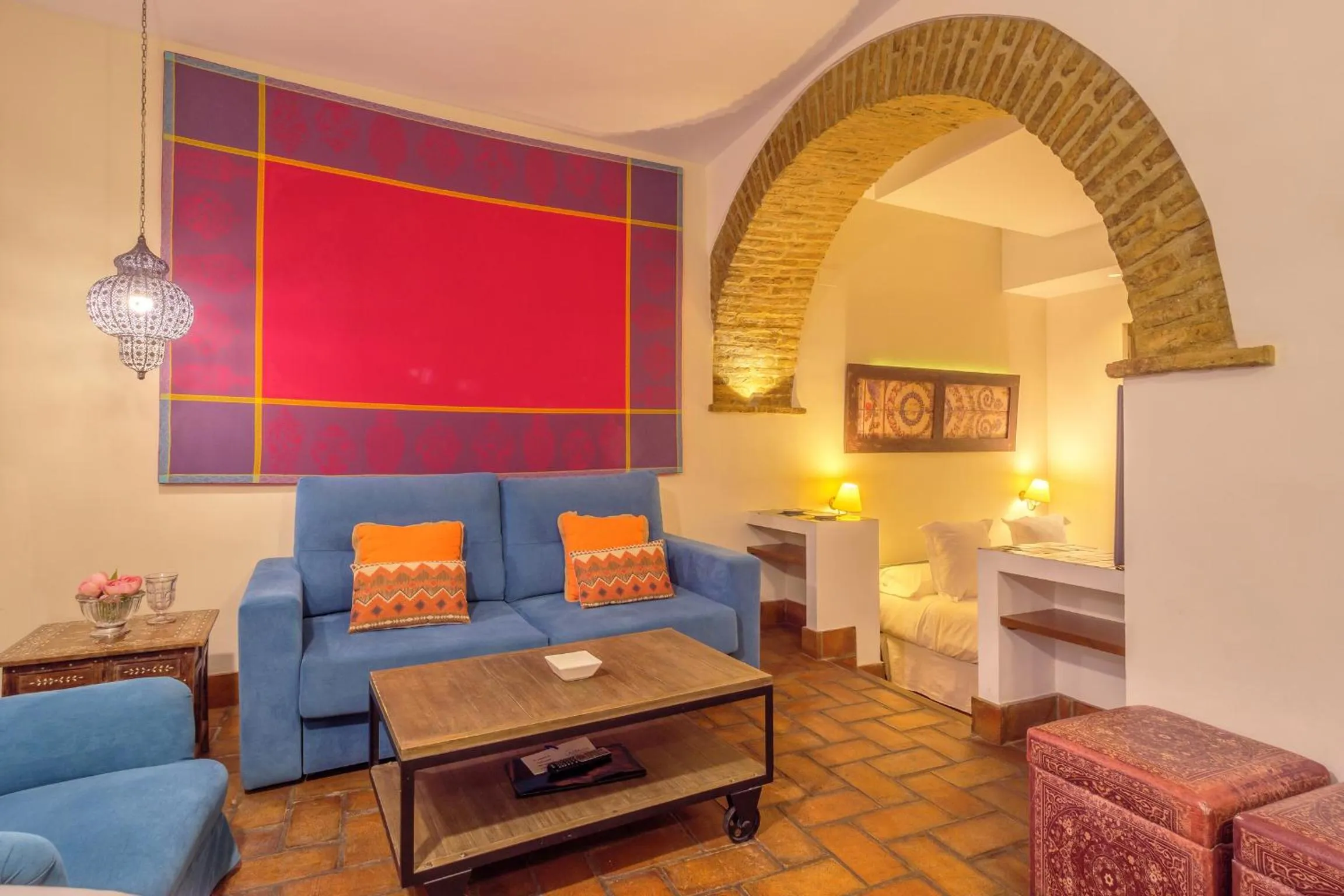 Living room in ApartaSuites Alberca Deluxe