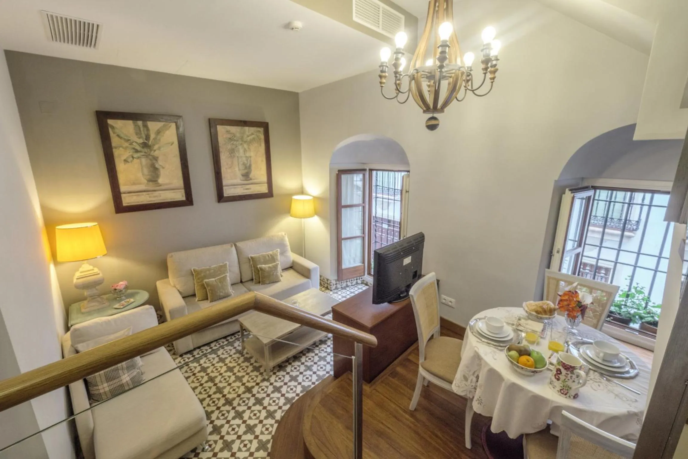 Living room in ApartaSuites Alberca Deluxe