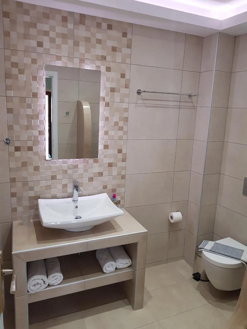 Toilet in Moonlight Apartments & Suites