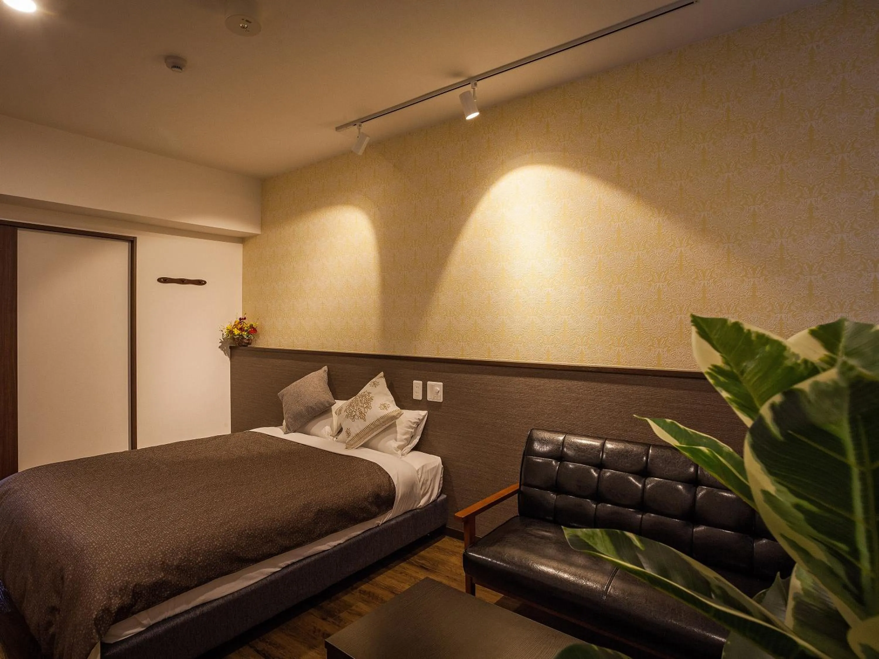 Bed in Yonabaru Hotel SUNRIZE OCEAN