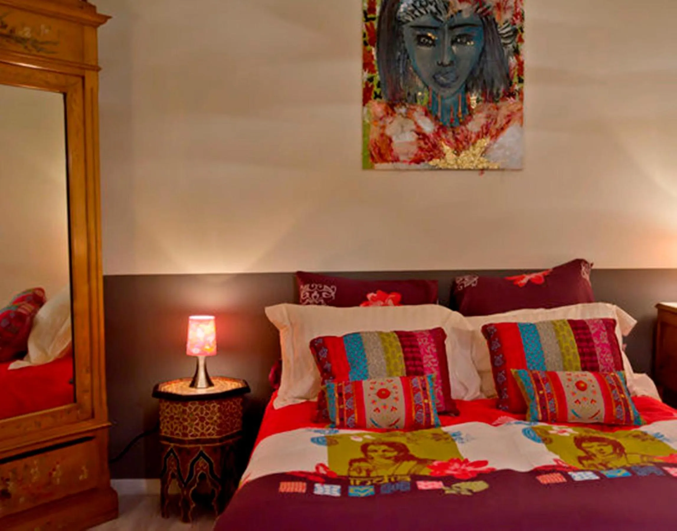 Bed in Chambre d'hôtes Au Fil de l'Eau