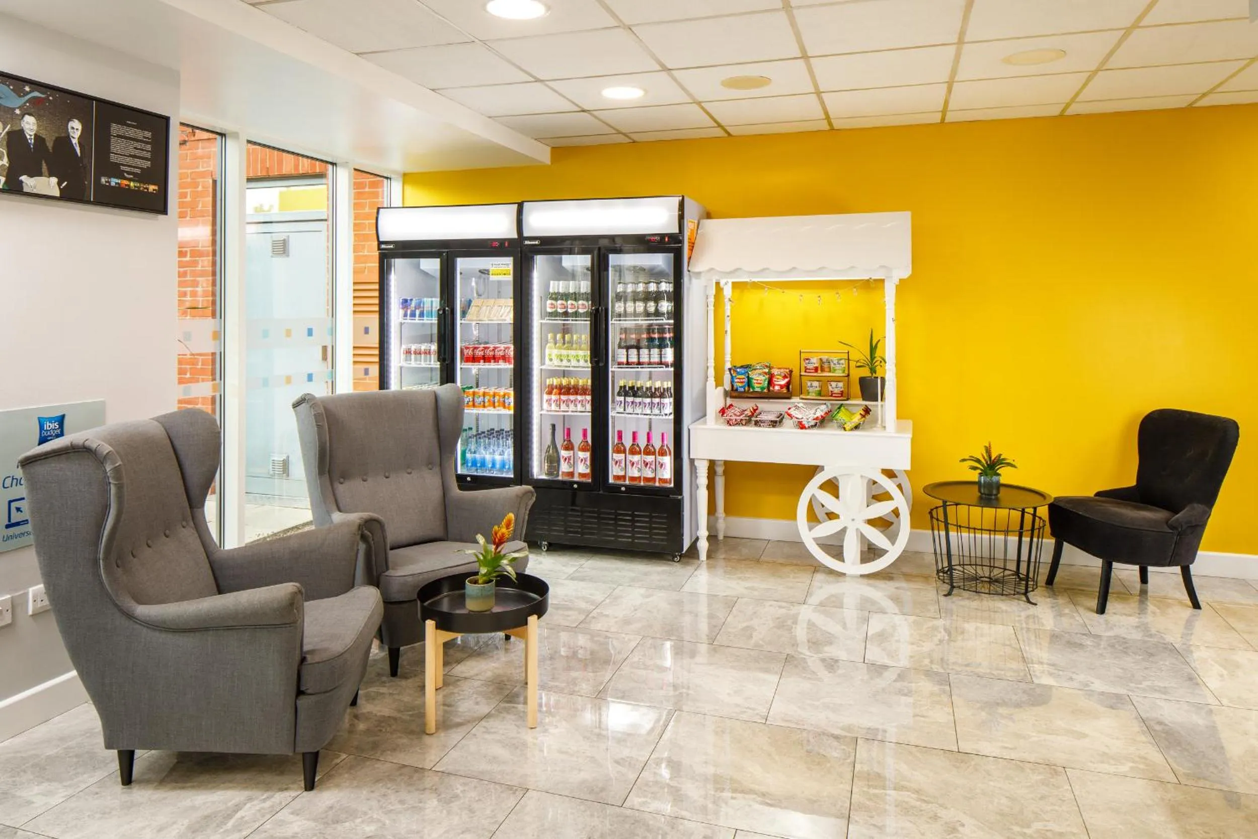 Seating area in ibis budget Sheffield Arena