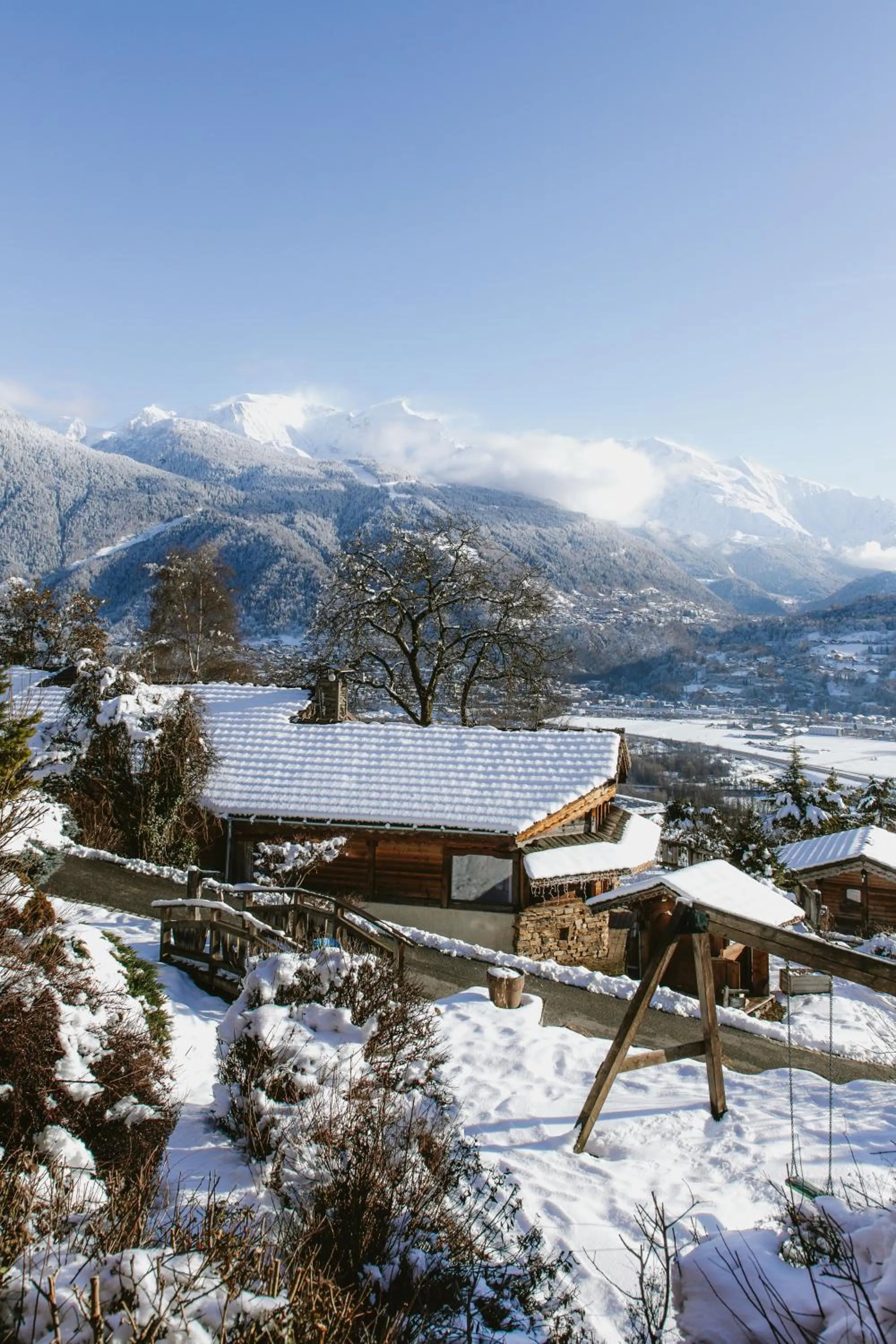 Mountain view in Les Greniers du Mont Blanc