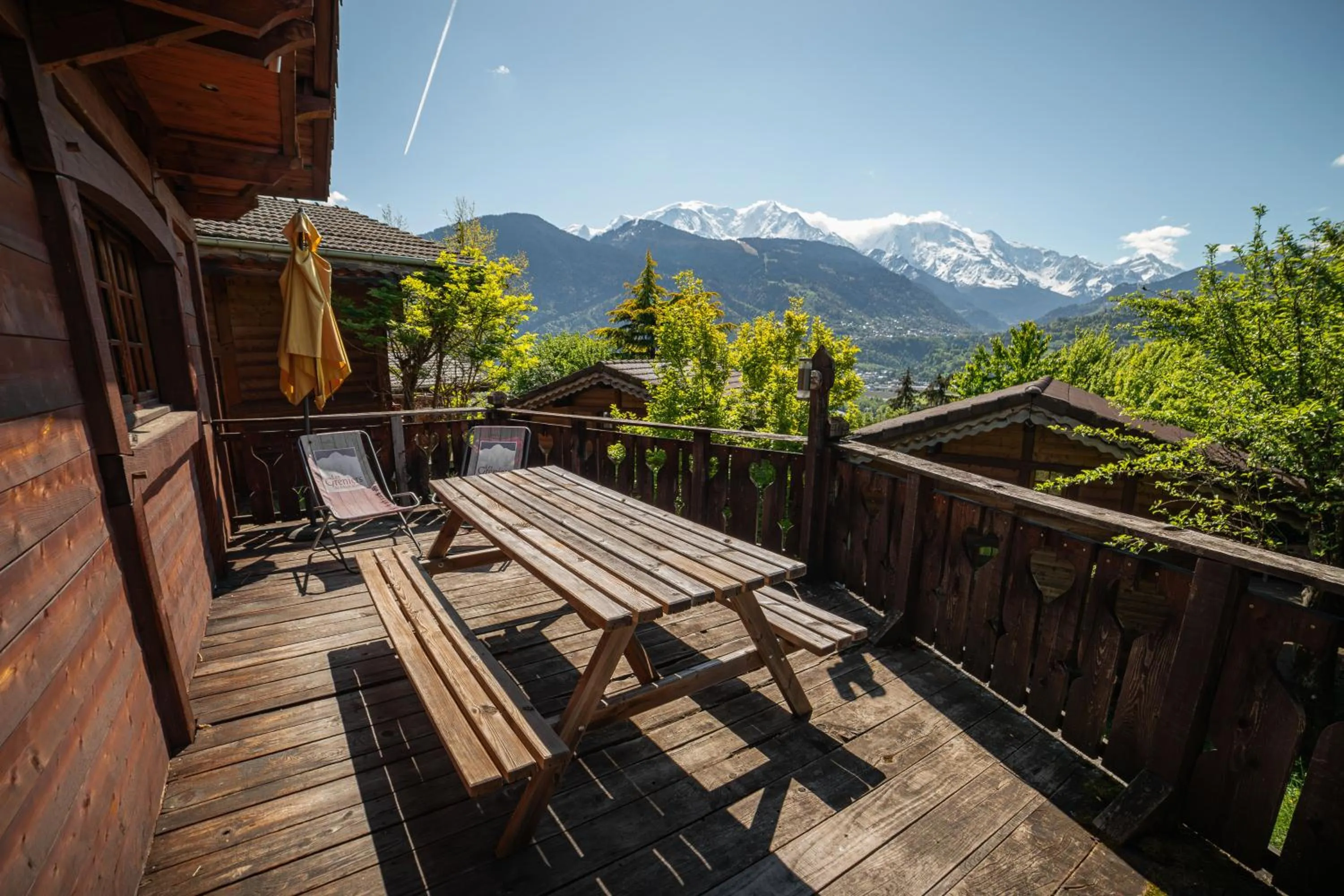 Balcony/Terrace in Les Greniers du Mont Blanc