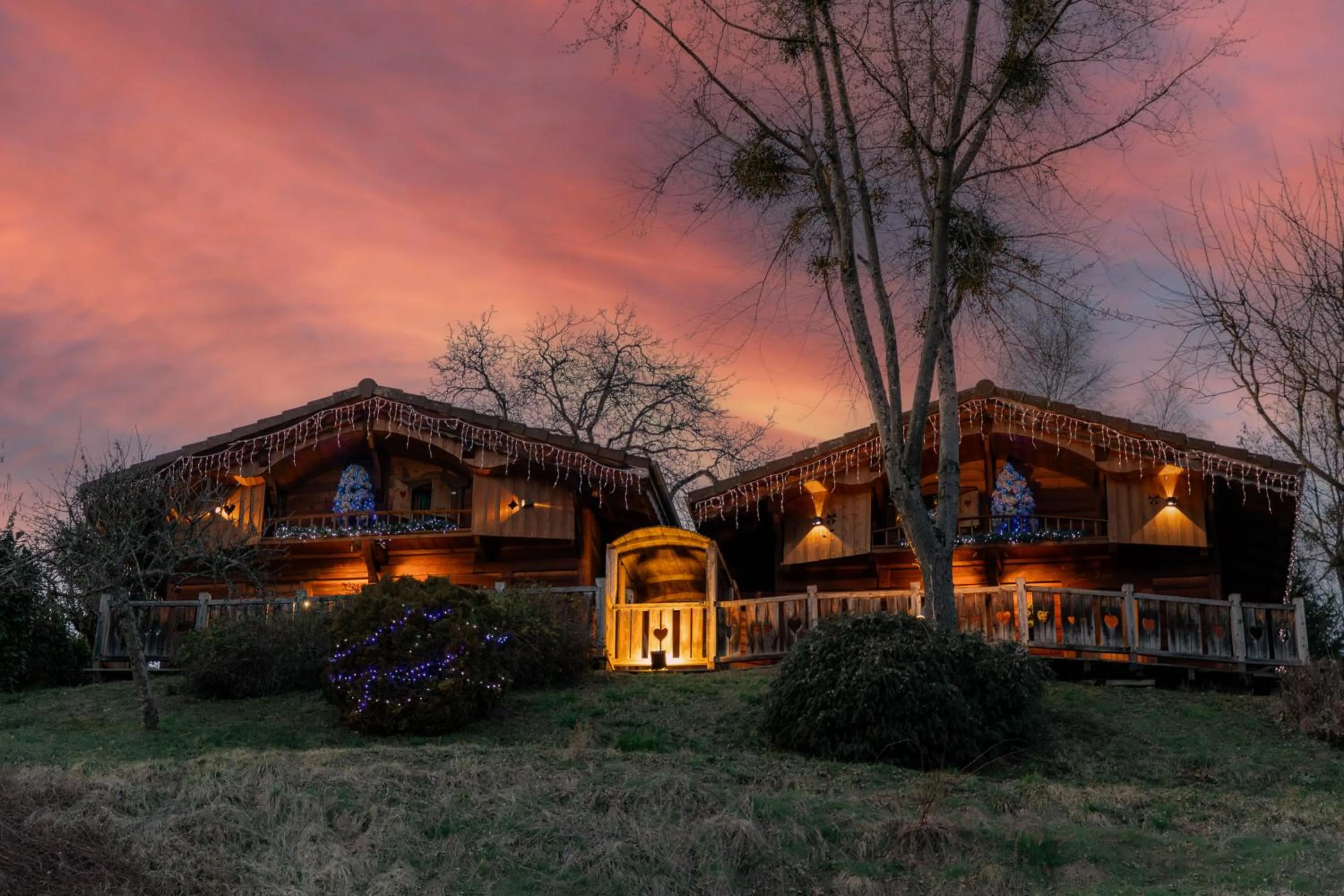 Sunset in Les Greniers du Mont Blanc