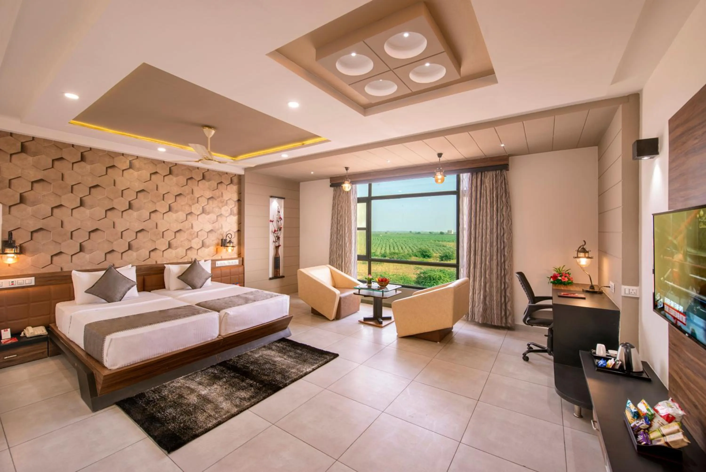 Photo of the whole room, Bed in Lords Eco Inn Morbi