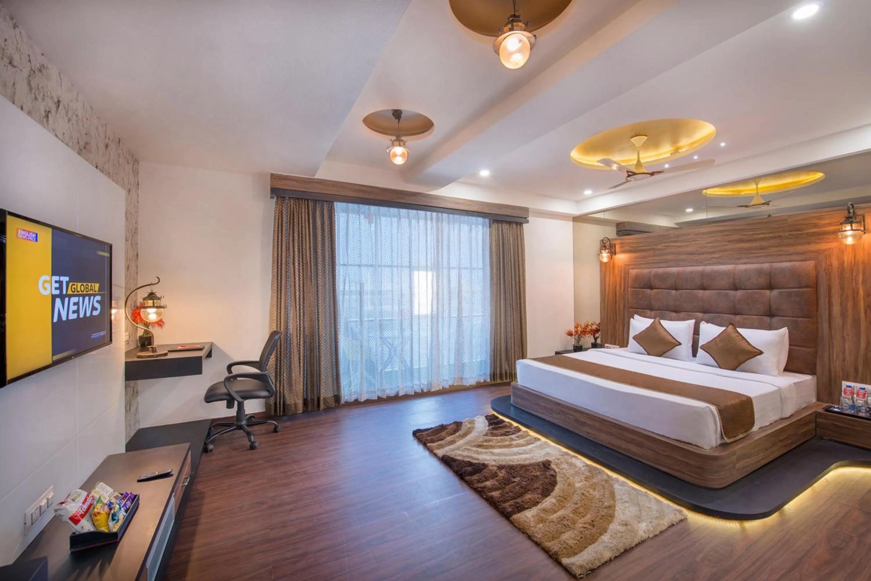 Photo of the whole room, Bed in Lords Eco Inn Morbi