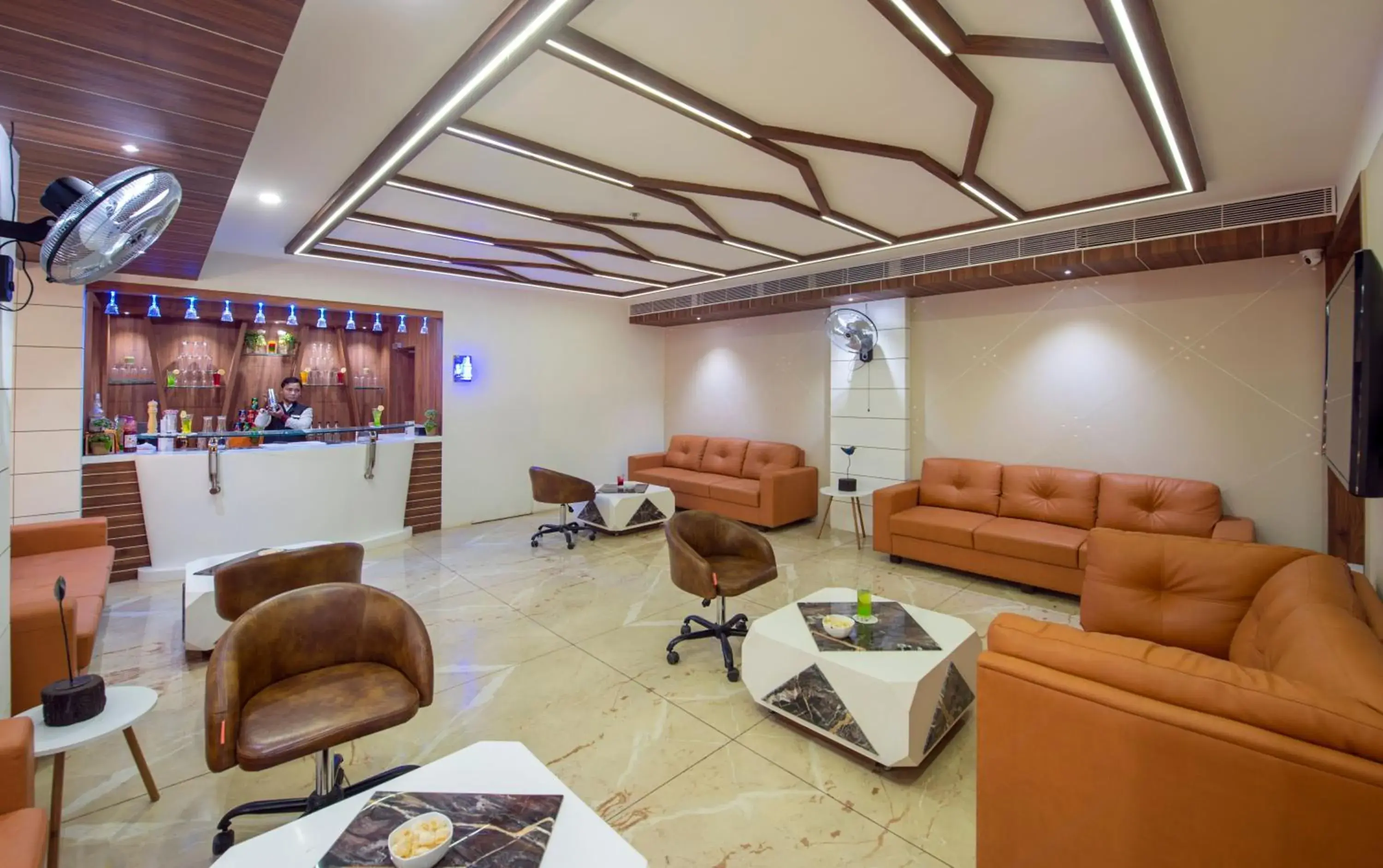 Lounge or bar in Lords Eco Inn Morbi Lounge or bar in Lords Eco Inn Morbi