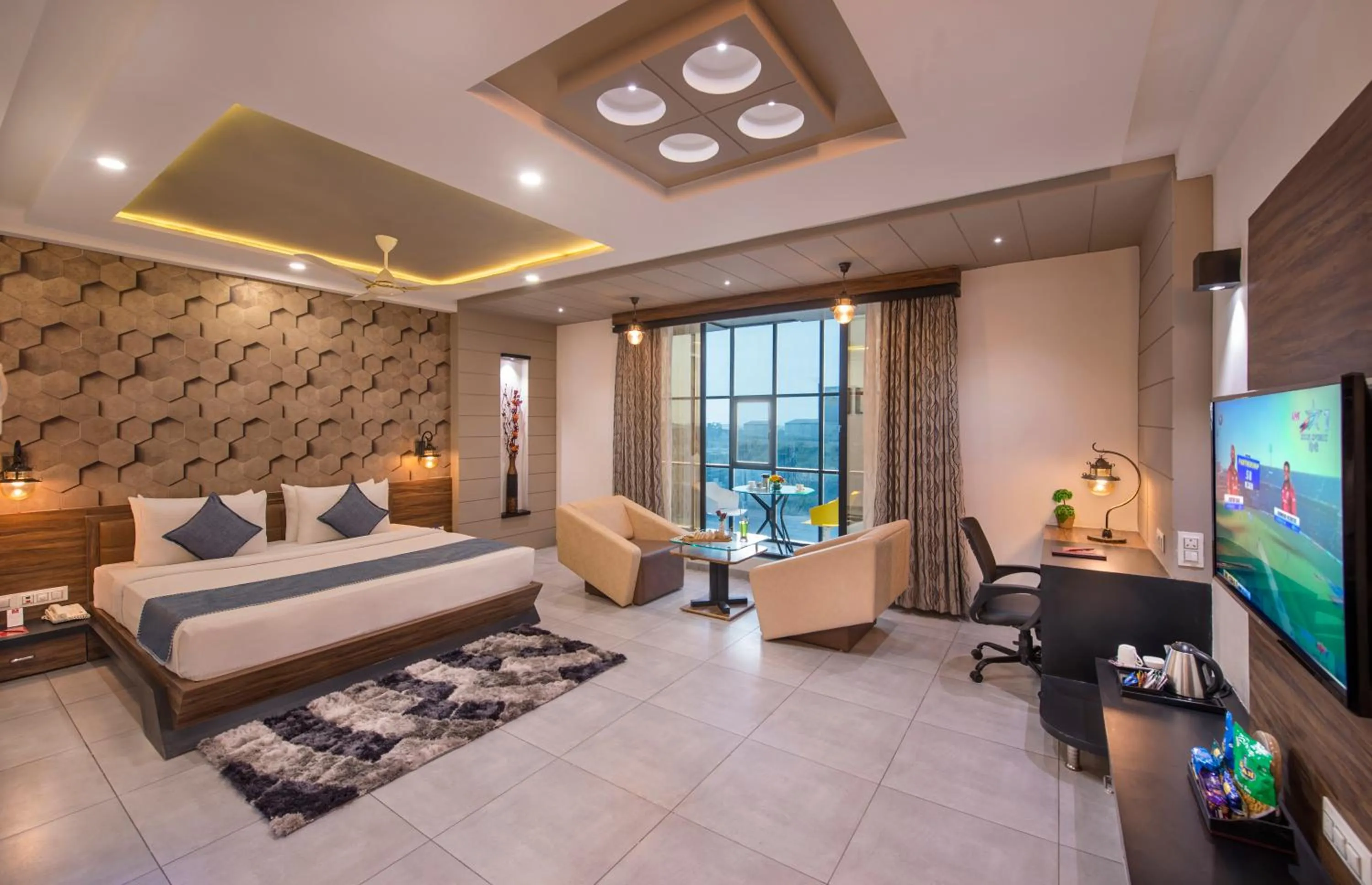 Photo of the whole room, Bed in Lords Eco Inn Morbi