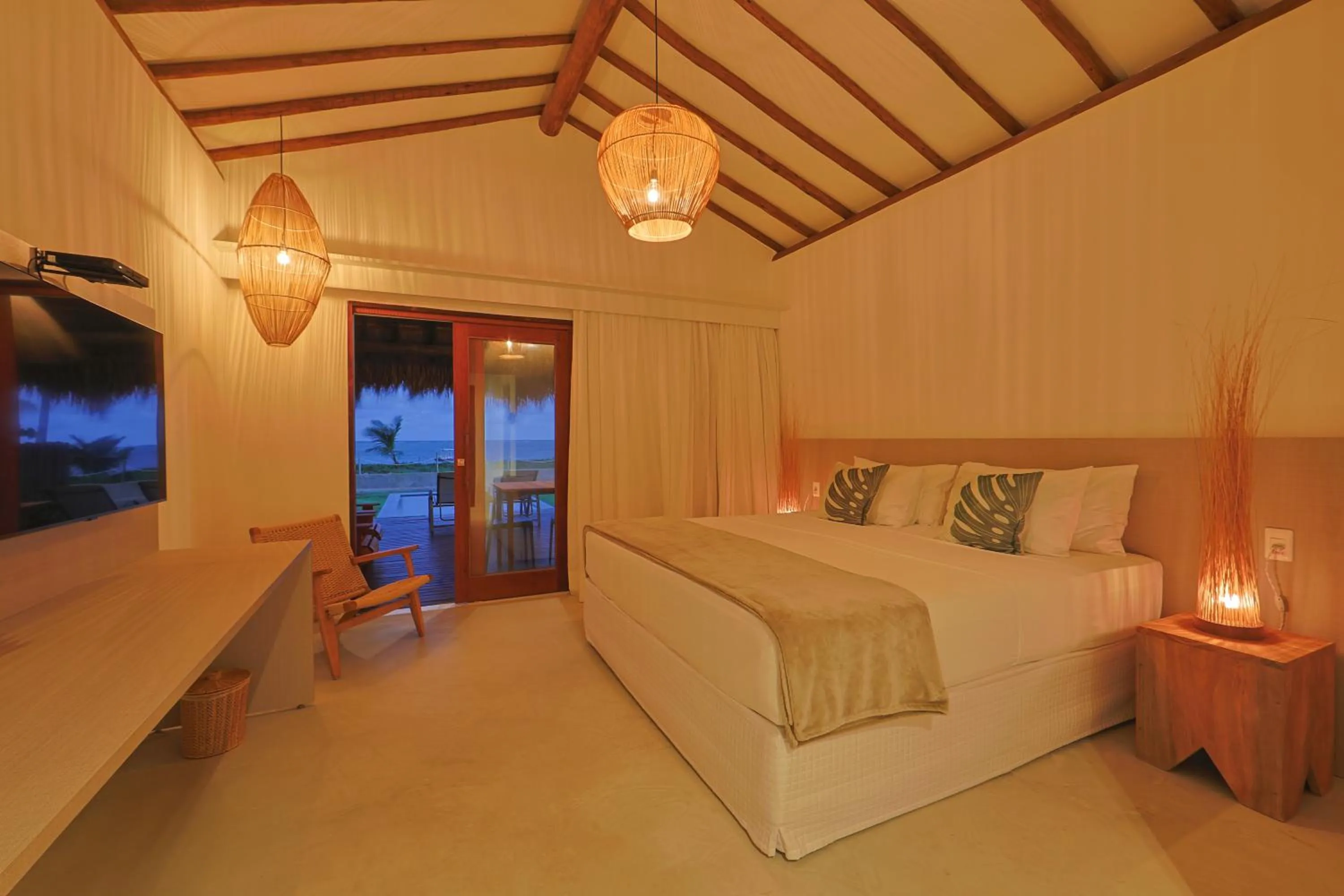 Bed in Pousada Tatuá