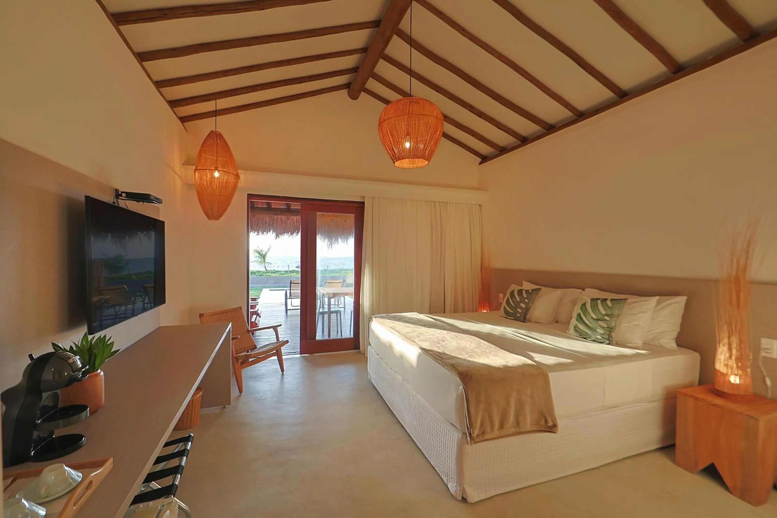 Bed in Pousada Tatuá