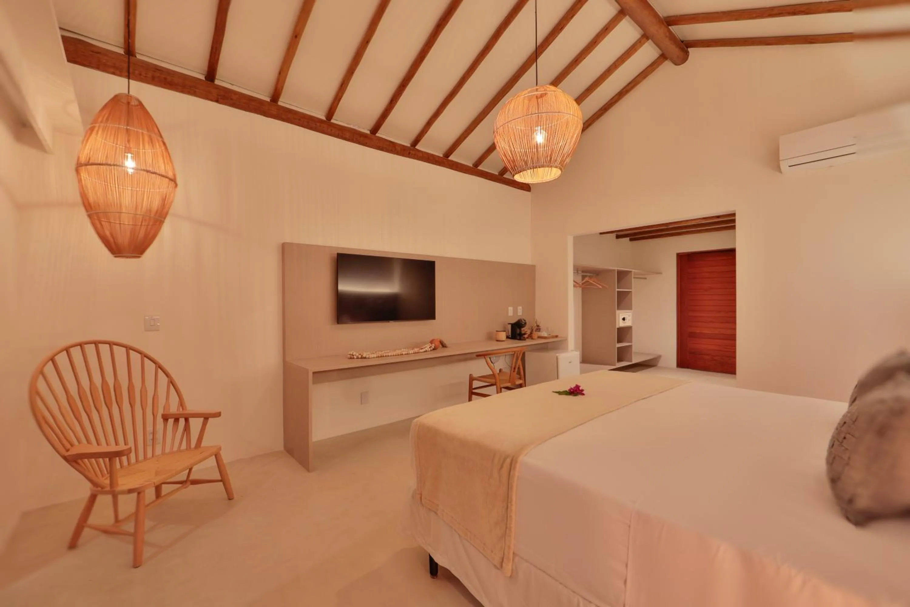 Bed in Pousada Tatuá